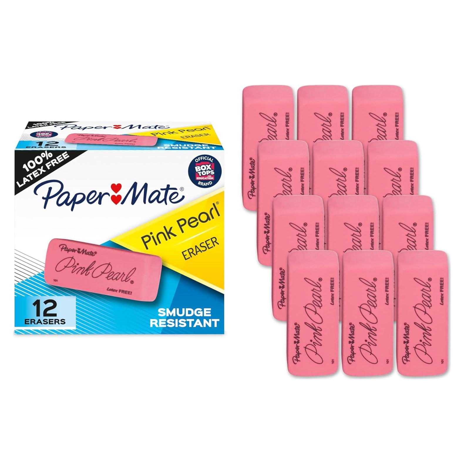 Borradores Paper Mate Pink Pearl 36 Unidades 100% Libre de Látex
