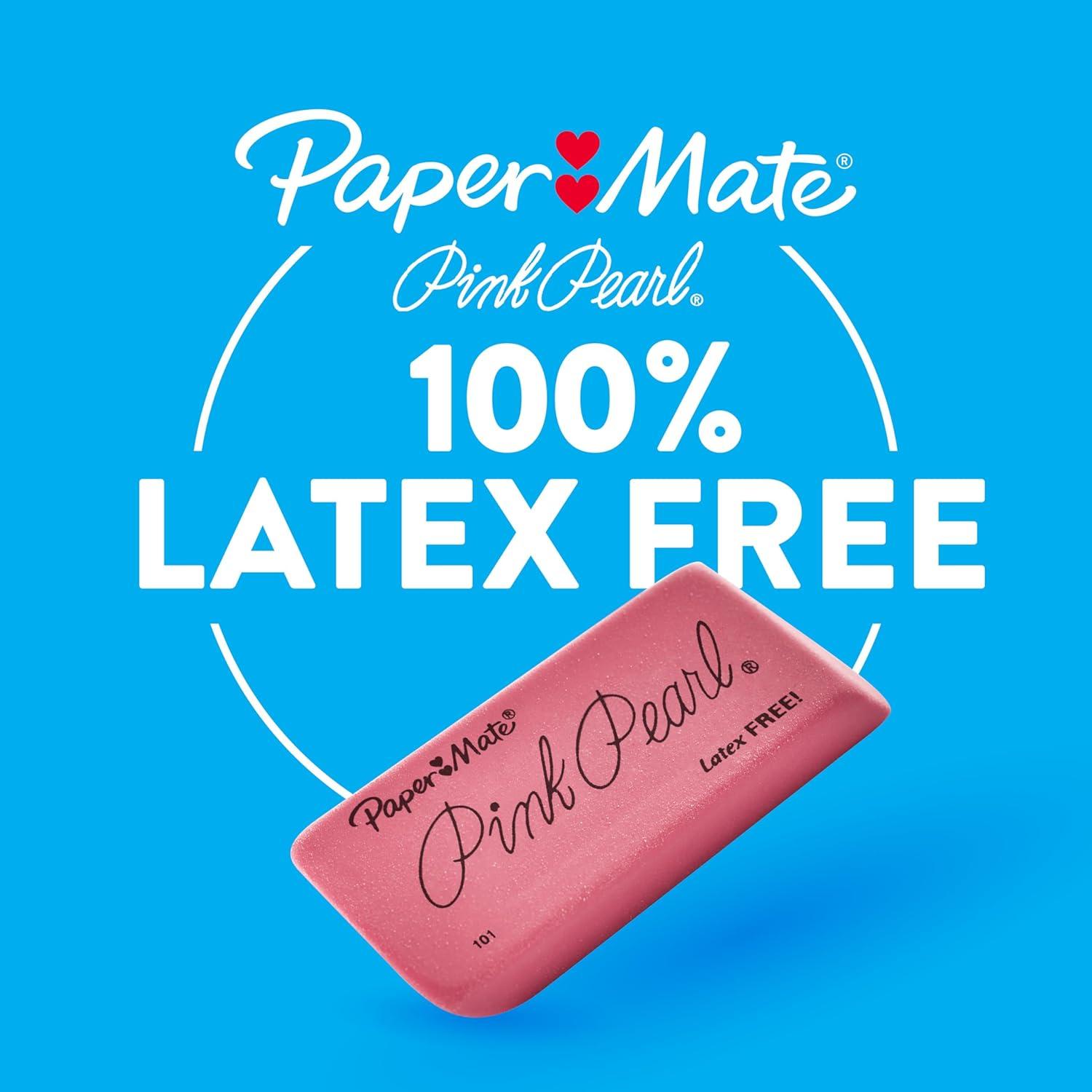 Borradores Paper Mate Pink Pearl 36 Unidades 100% Libre de Látex