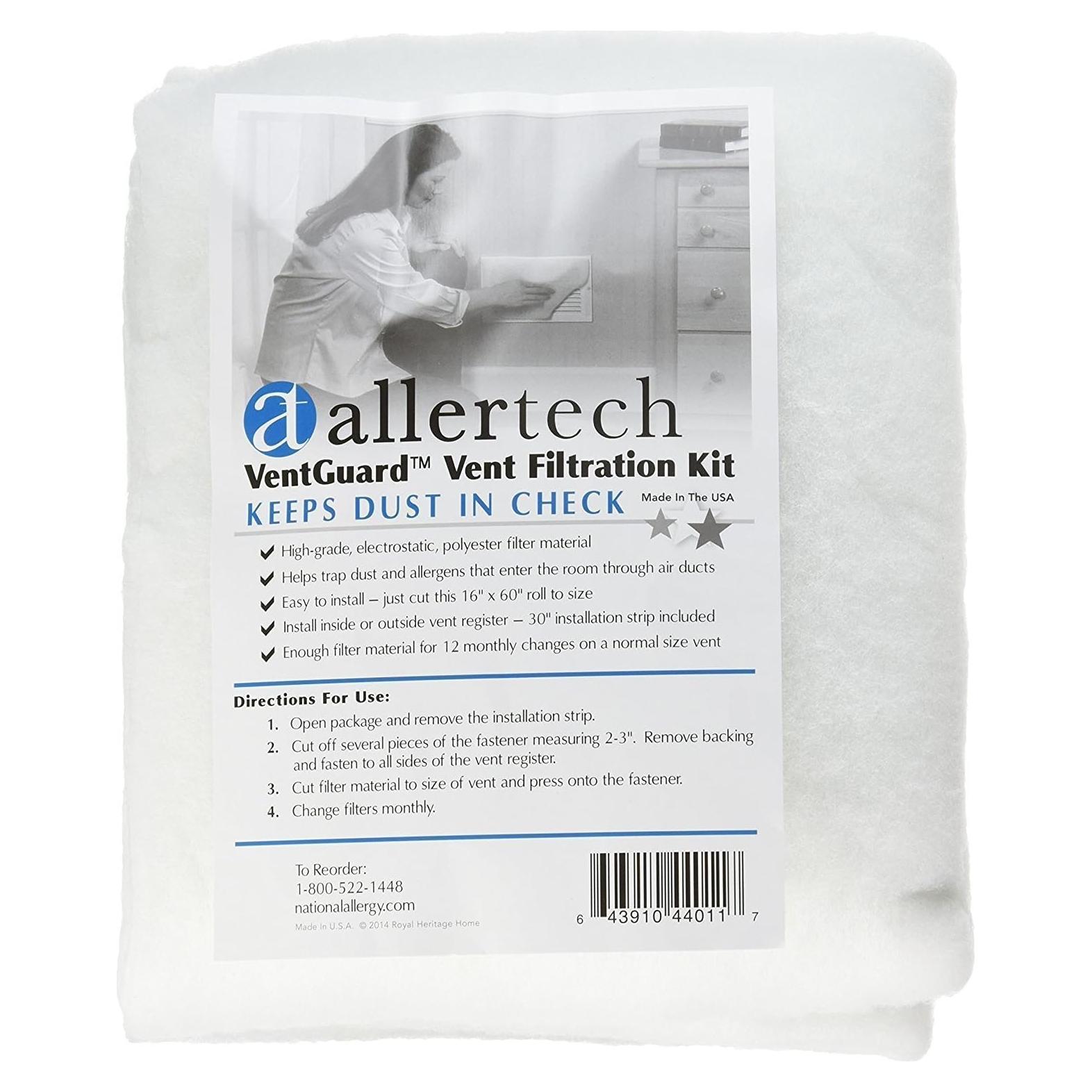 Filtros de Ventilación VentGuard Allertech 40.64x152.4 cm Rollo