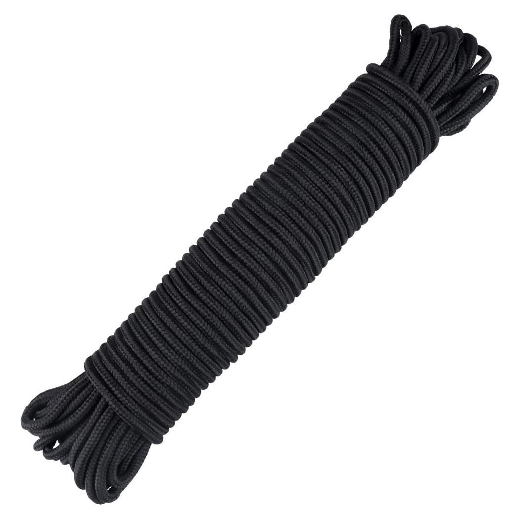 Cuerda de Nylon Trenzada 6MM x 30M jijAcraft Negra Resistente