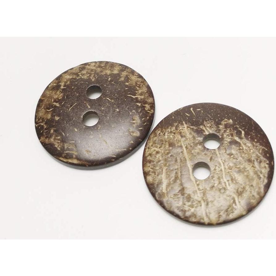 Botones de Coco Natural Chenkou Craft 30pcs 38mm Marrón