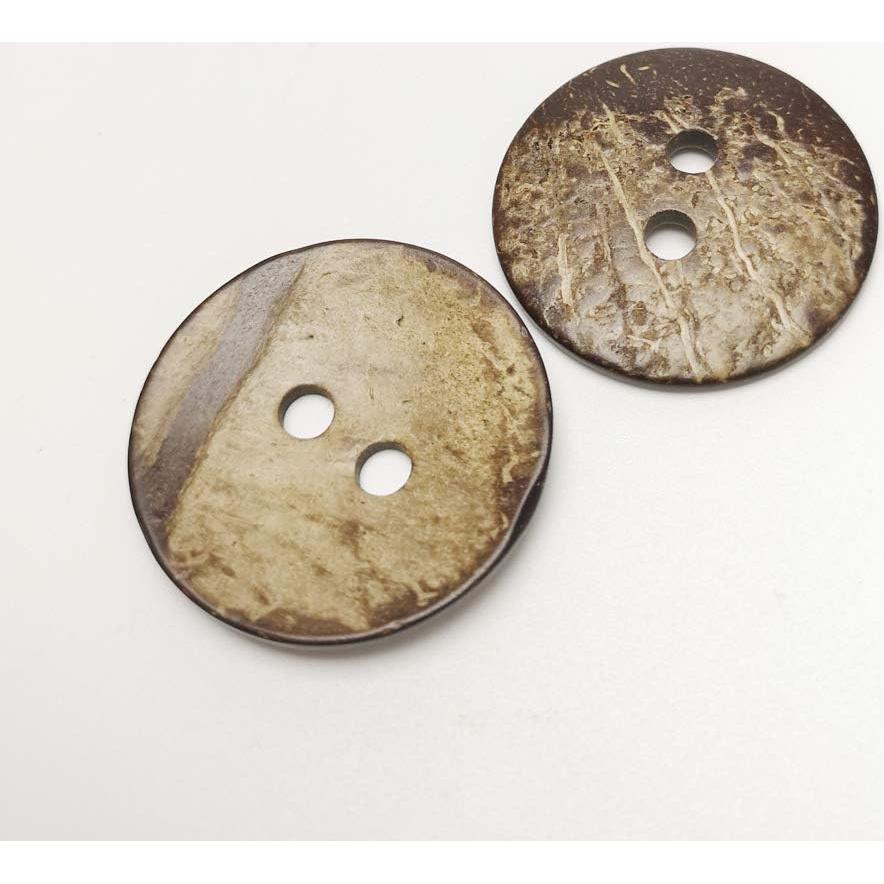 Botones de Coco Natural Chenkou Craft 30pcs 38mm Marrón