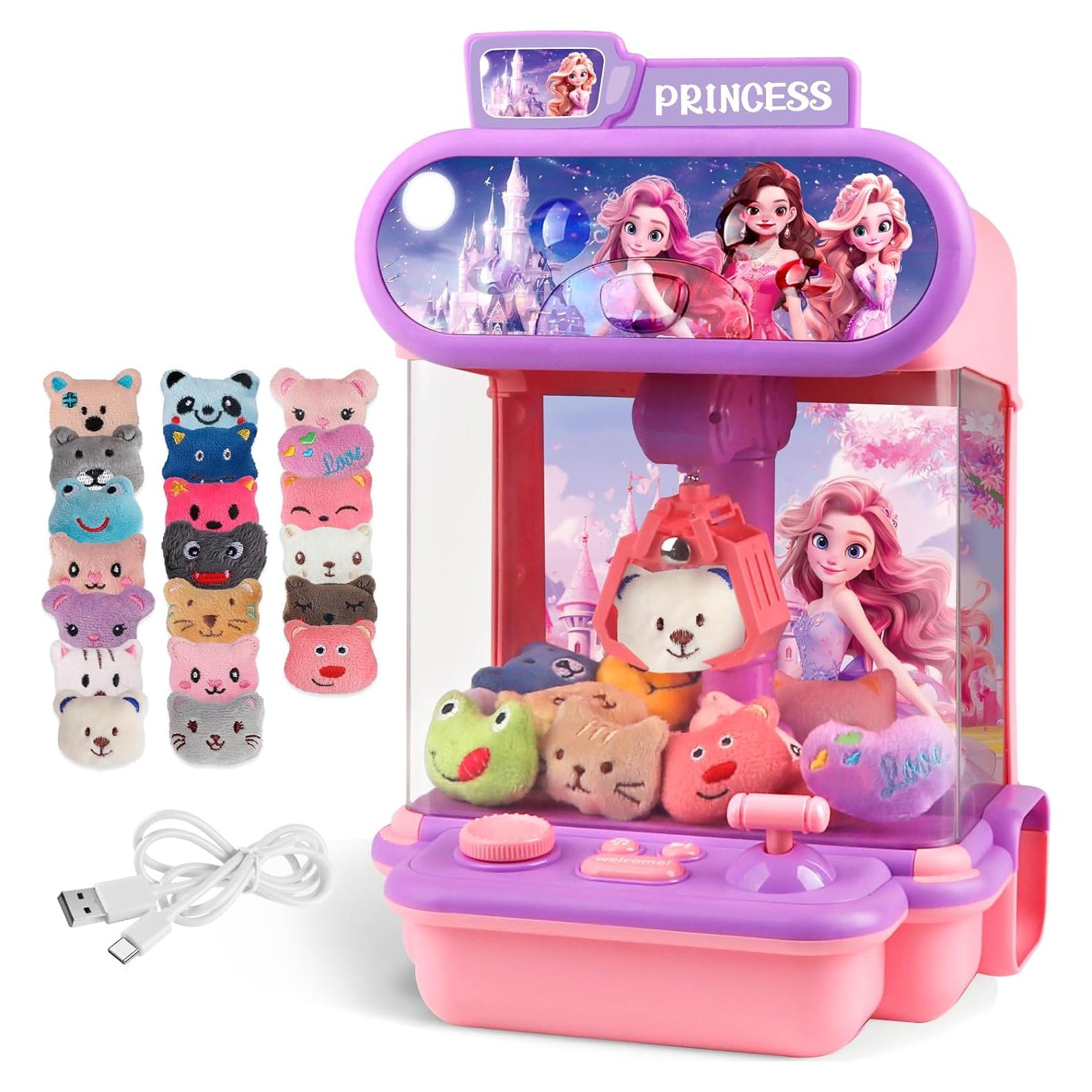 Mini Máquina de Garras TingingYuli Princesa-B con 20 Juguetes