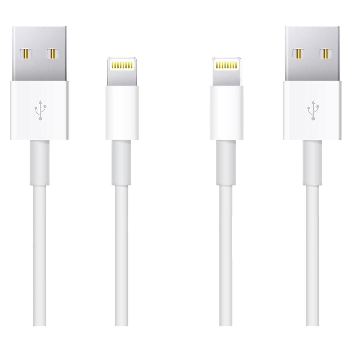 Cables de Carga Rápida Uzento Lightning MFi 30.48 cm - Paquete de 2