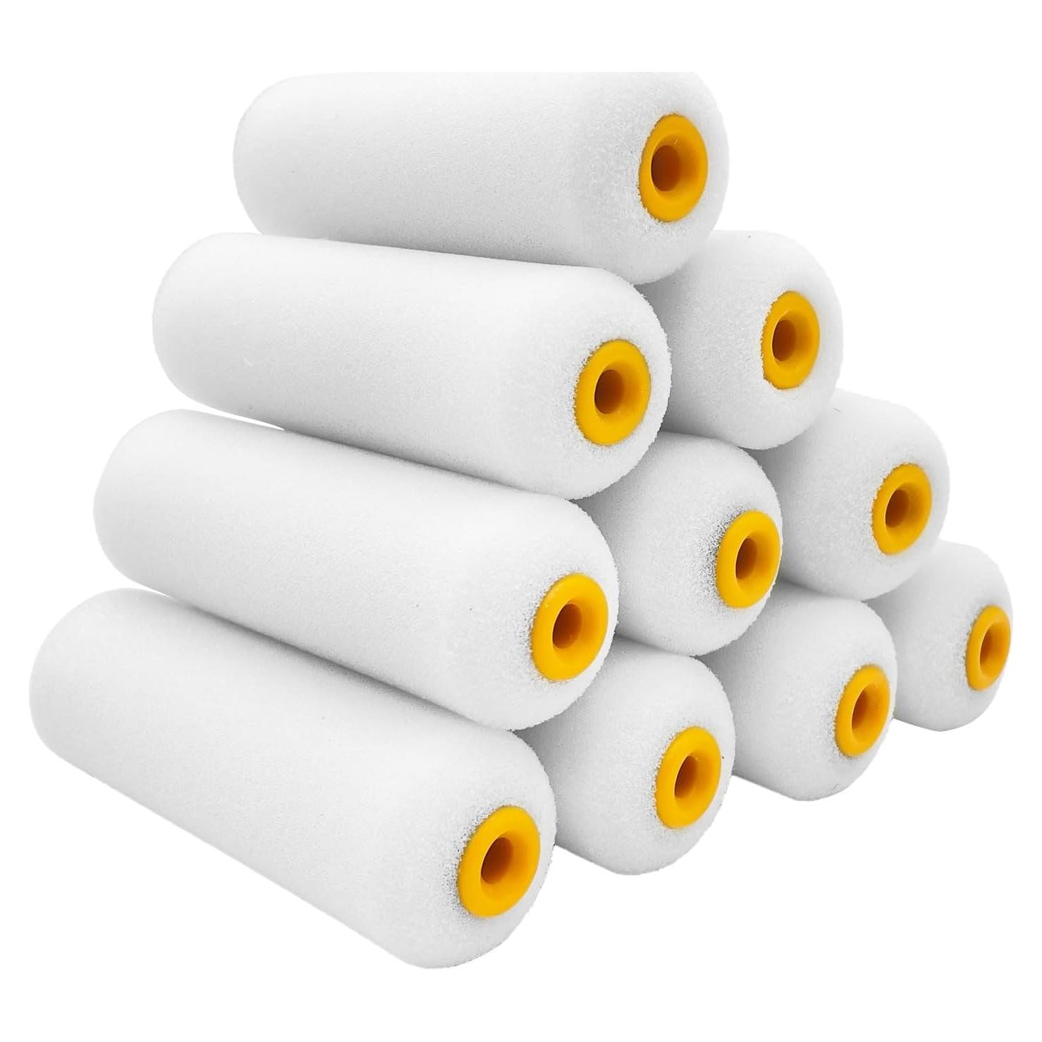 Kit de 10 Fundas de Rodillo de Pintura YLTOLOO 10x4" Espuma