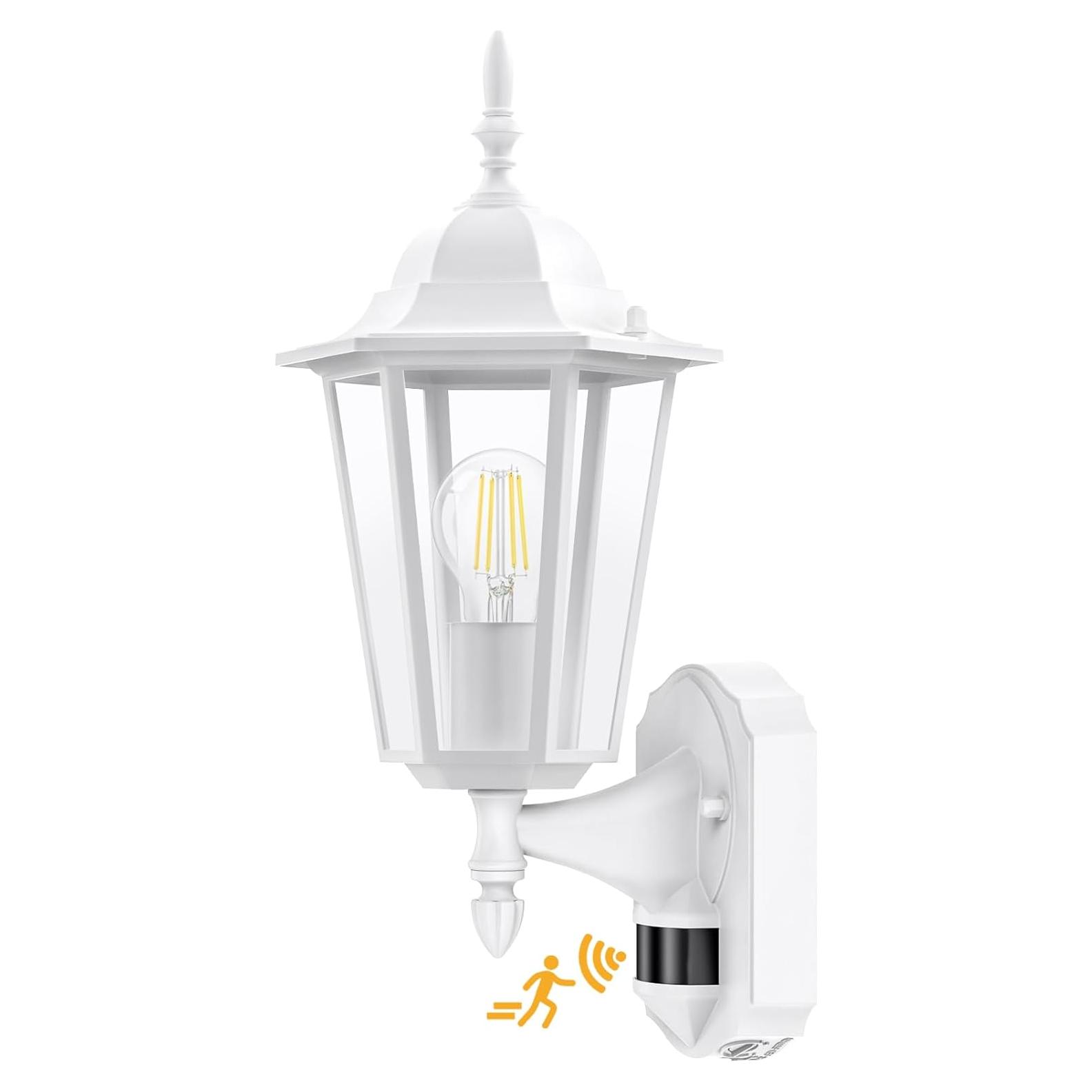 Lamomo Luz de Sensor de Movimiento Exterior 12.7x10.16cm Blanca