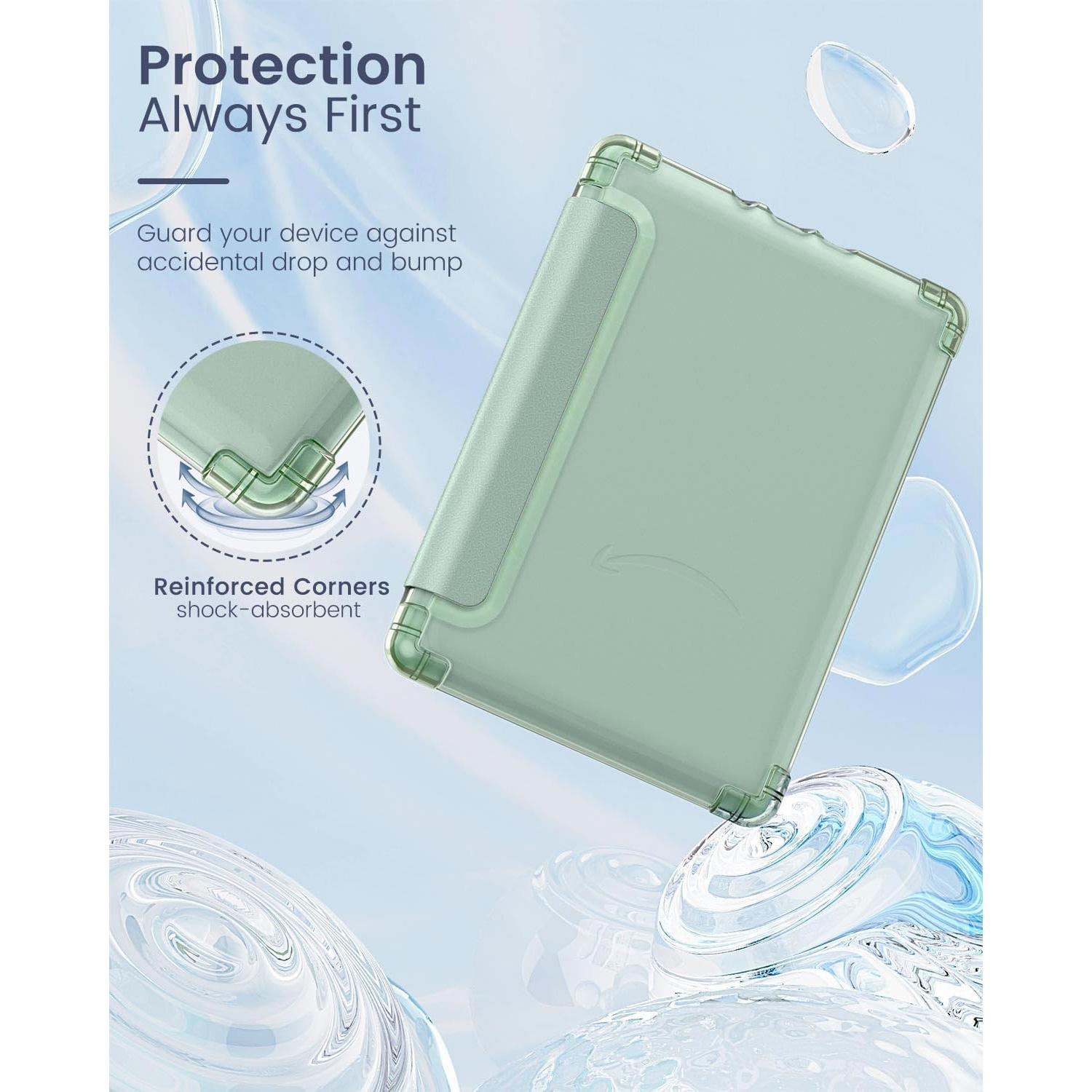 Funda MoKo para Kindle Paperwhite 6.8" 11ª Gen 2021 TPU Verde