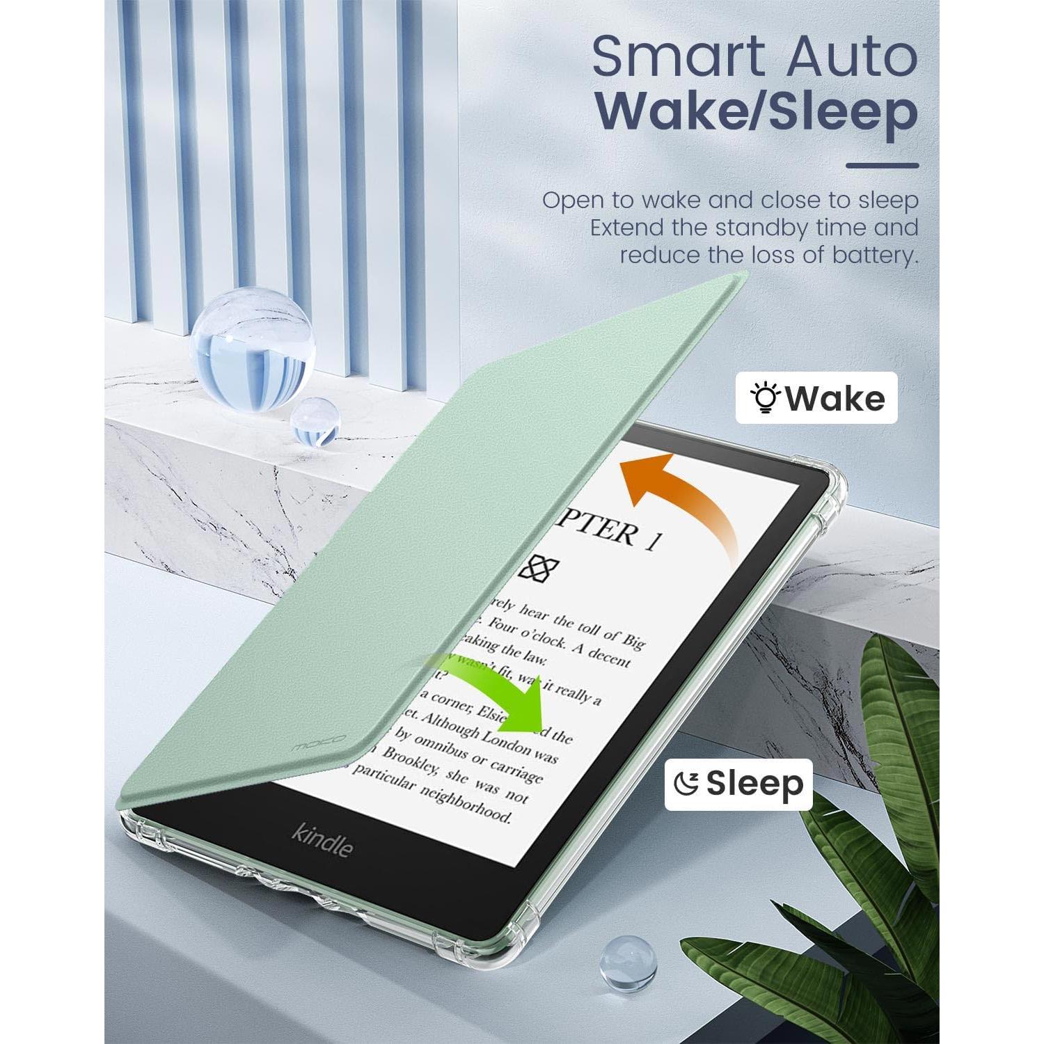 Funda MoKo para Kindle Paperwhite 6.8" 11ª Gen 2021 TPU Verde