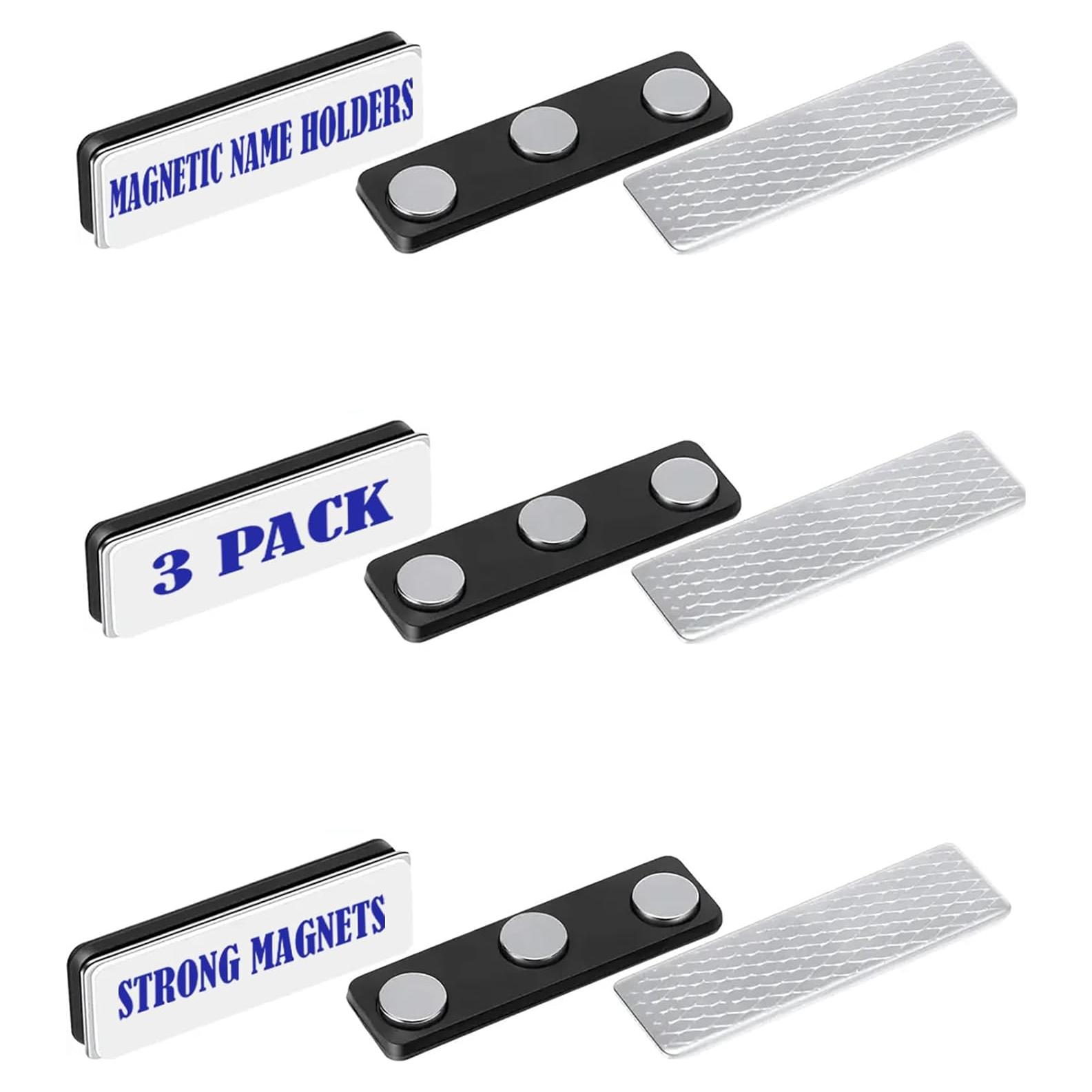 Soporte Magnético para Insignias SALEX - Paquete de 3 Unidades