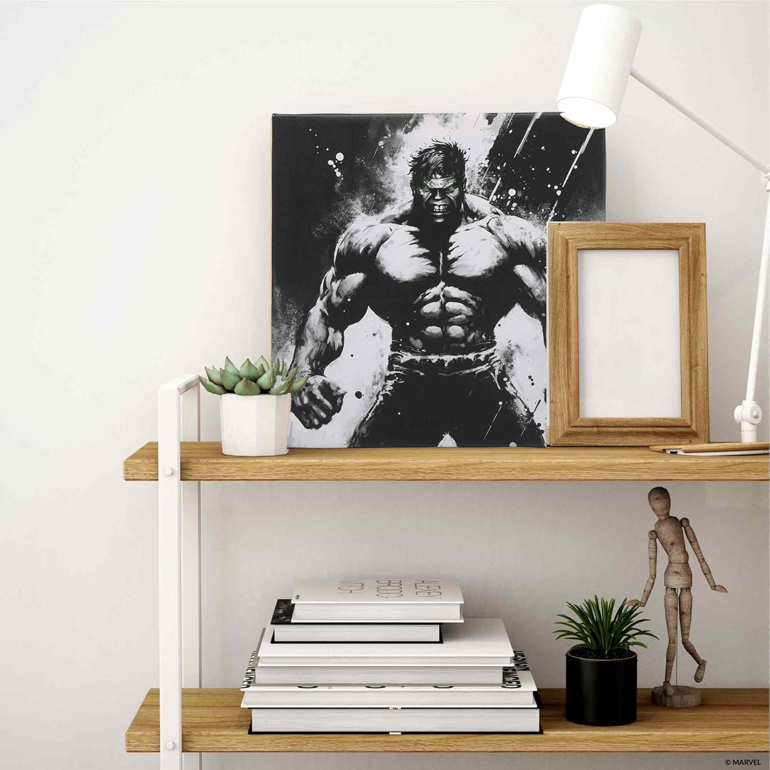 Lienzo Decorativo Marvel El Increíble Hulk 30x30 cm