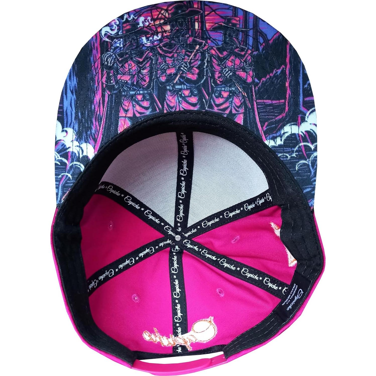 Gorra Snapback Unisex Capiche Rosa Plaga de Muerte