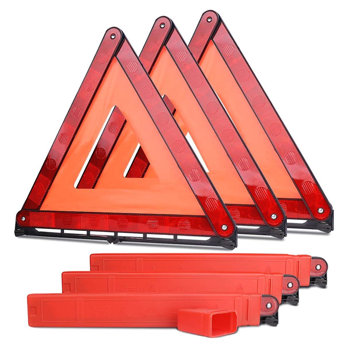 Kit de Triángulo de Seguridad Aikko 3 Piezas Reflectantes