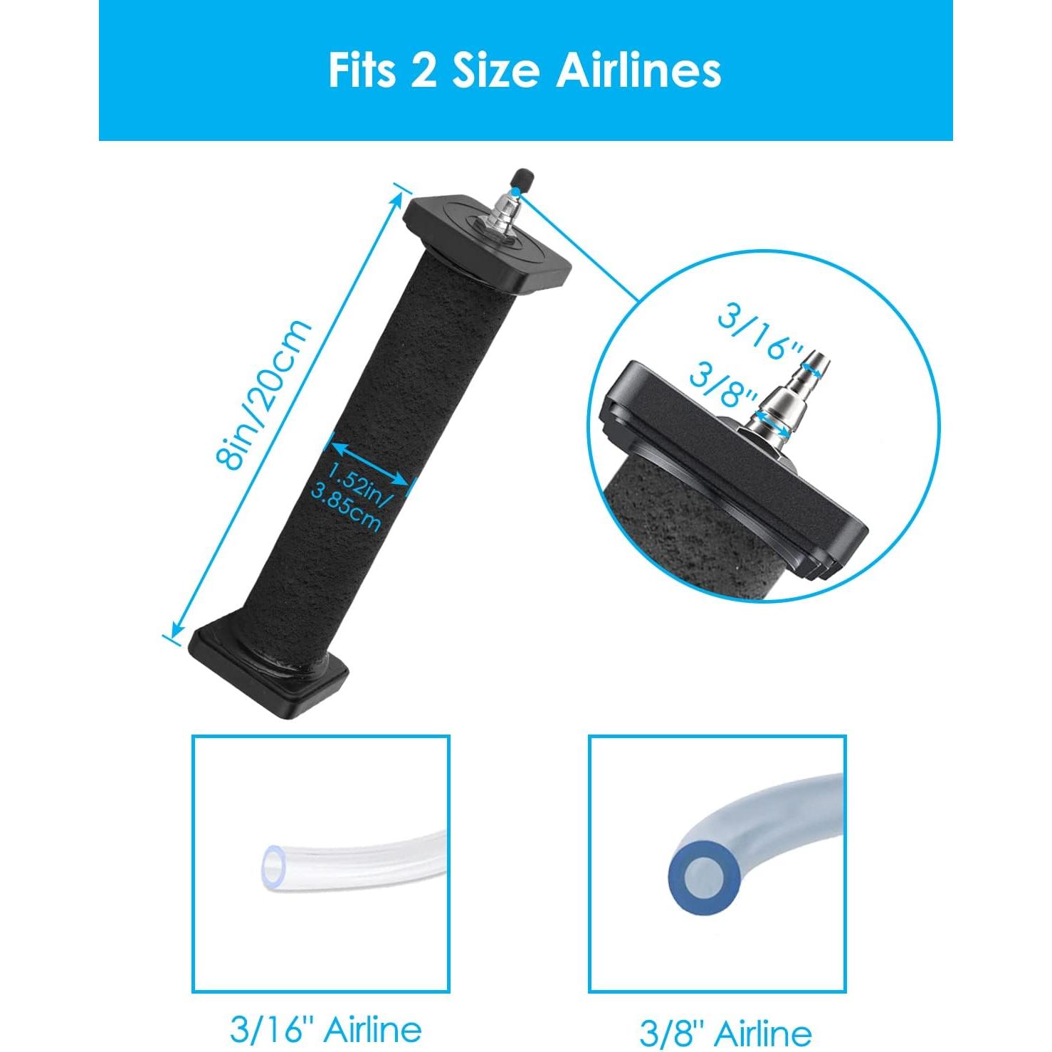 Piedra de Aire para Acuario AquaMiracle 20cm Goma Anti-Bloqueo