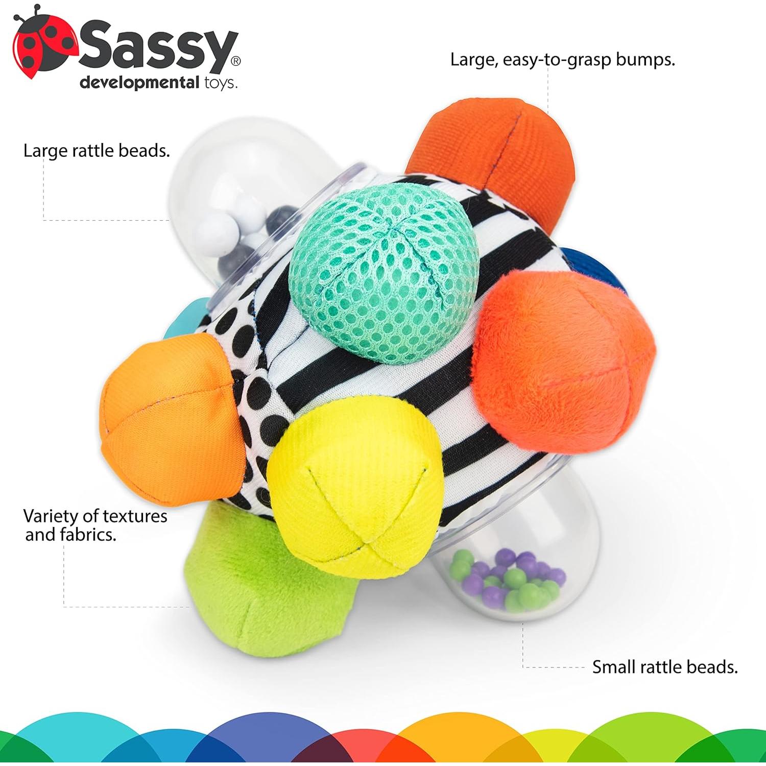 Pelota Bumpy Sassy para Desarrollo Motor 14x19x22.6cm