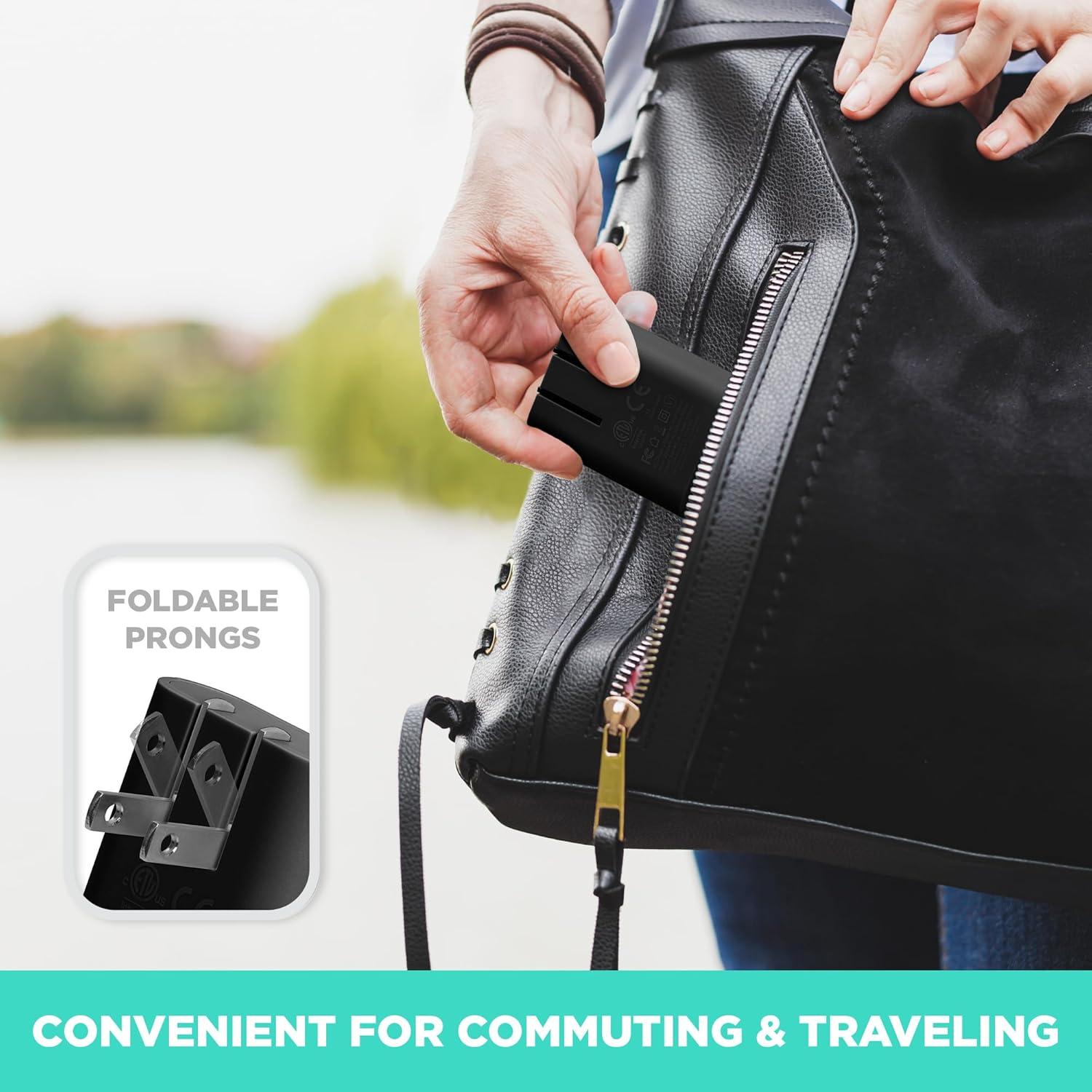 Cargador de pared USB iHome AC Pro 2 puertos 18g negro