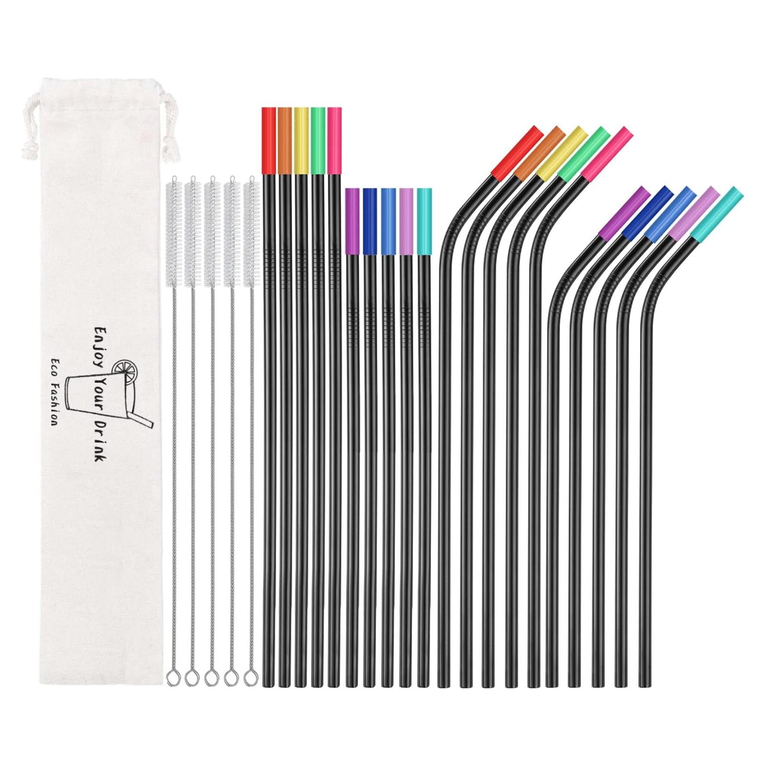 Set de 20 Pajitas Reutilizables de Acero Inoxidable MUTNITT