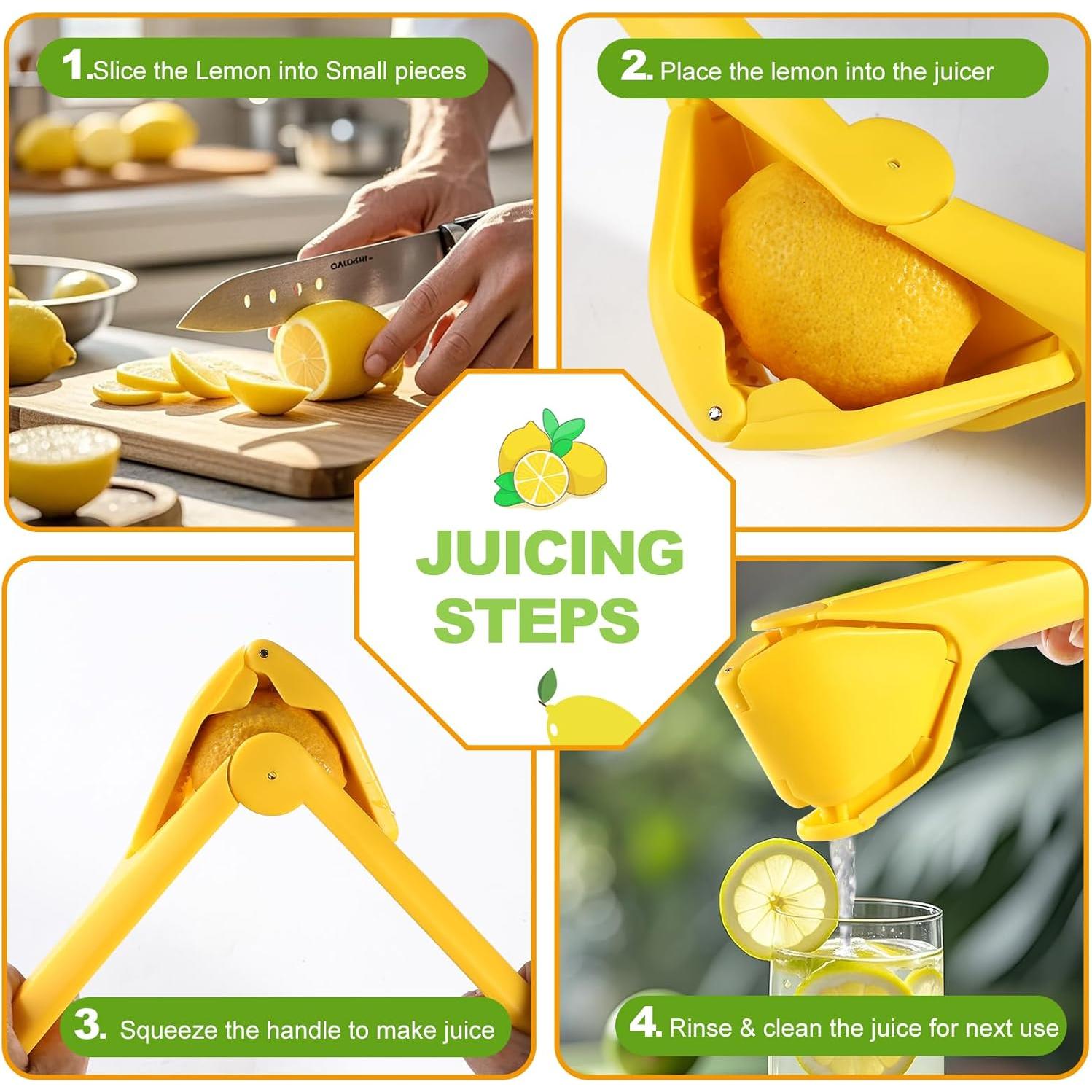 Exprimidor Manual de Limón HUMUTA Verde, Prensa de Jugo Efectiva