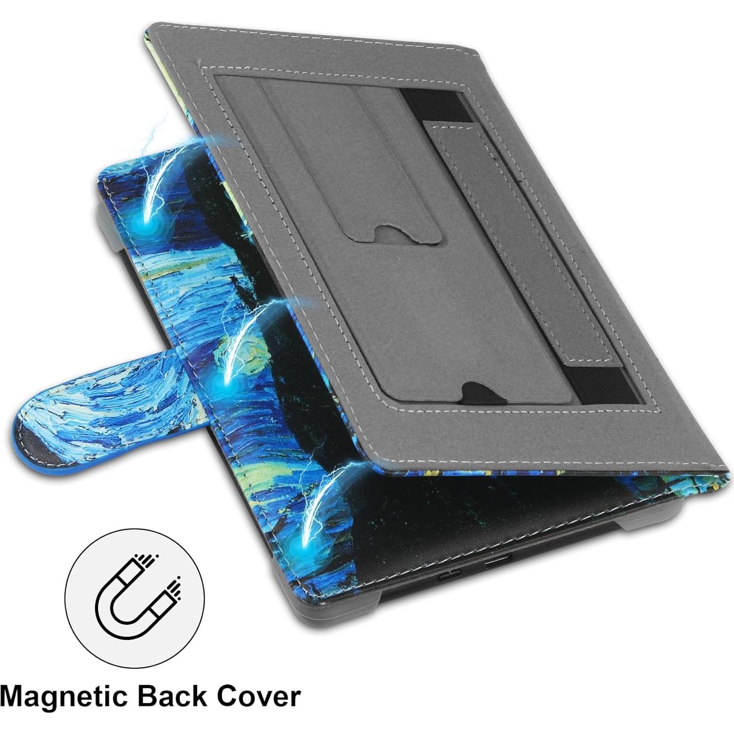 Funda Universal de Cuero SOMEI para E-Book 6-6.8'' Noche Estrellada