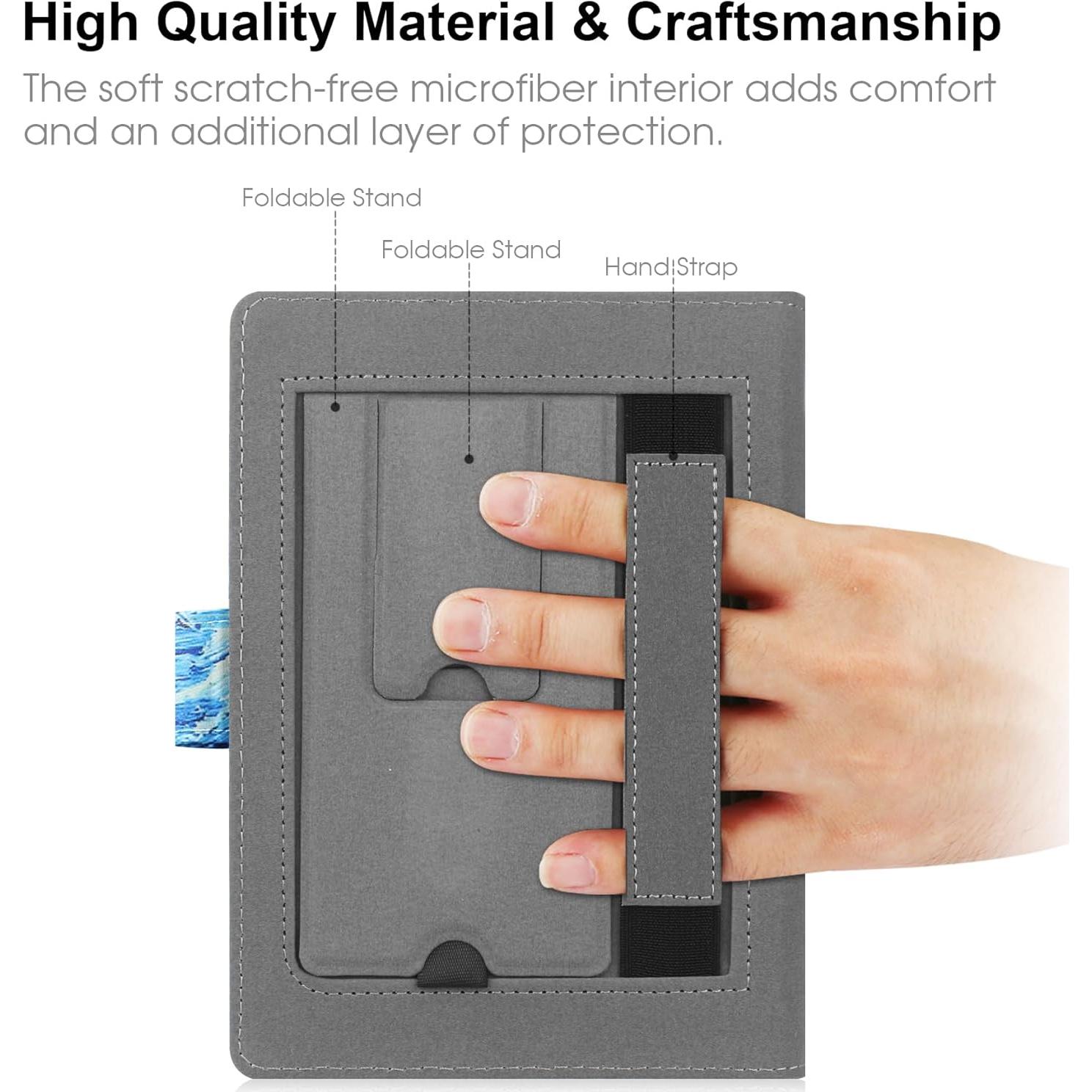 Funda Universal de Cuero SOMEI para E-Book 6-6.8'' Noche Estrellada