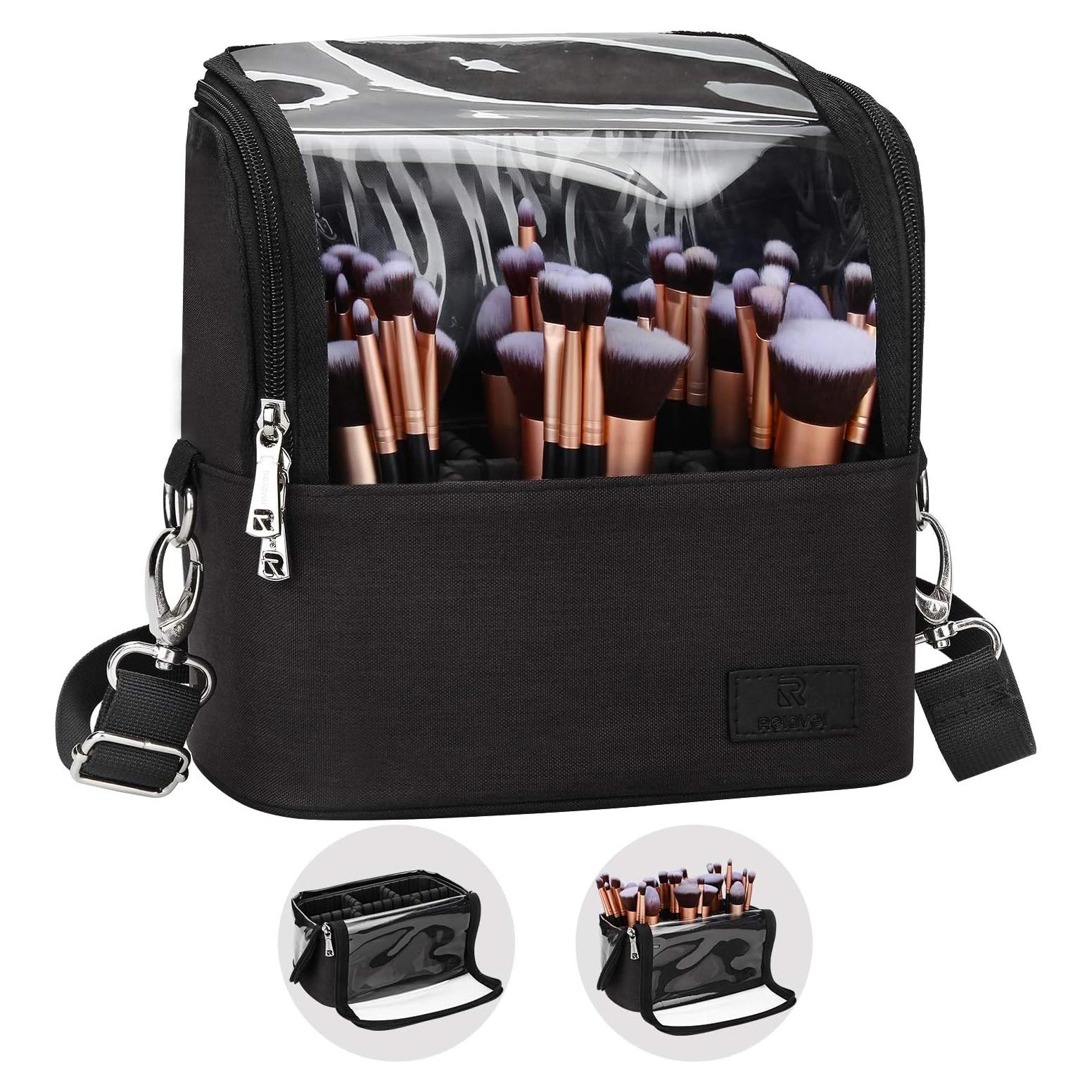 Estuche para Brochas de Maquillaje Grande TTSM-037 Negro