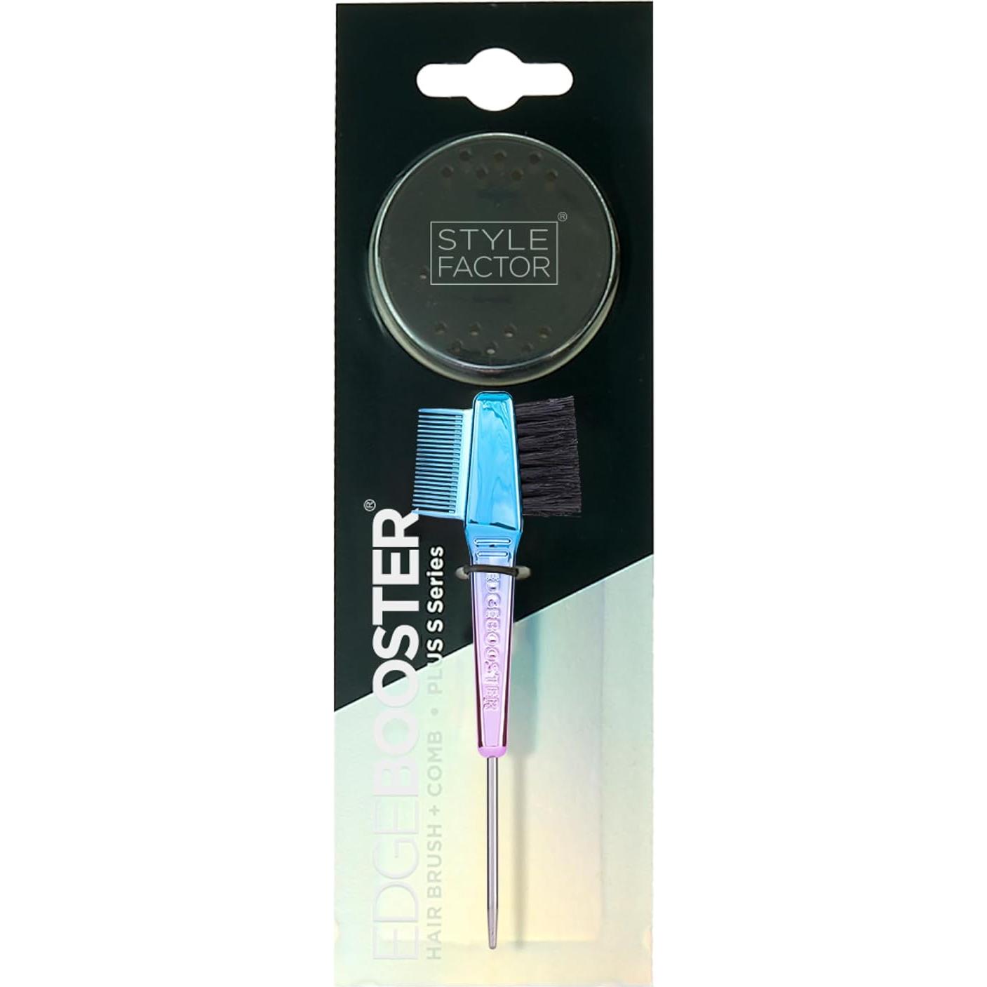 Cepillo y Peine EDGE BOOSTER Mini Azul/Púrpura - Cerdas de Jabalí