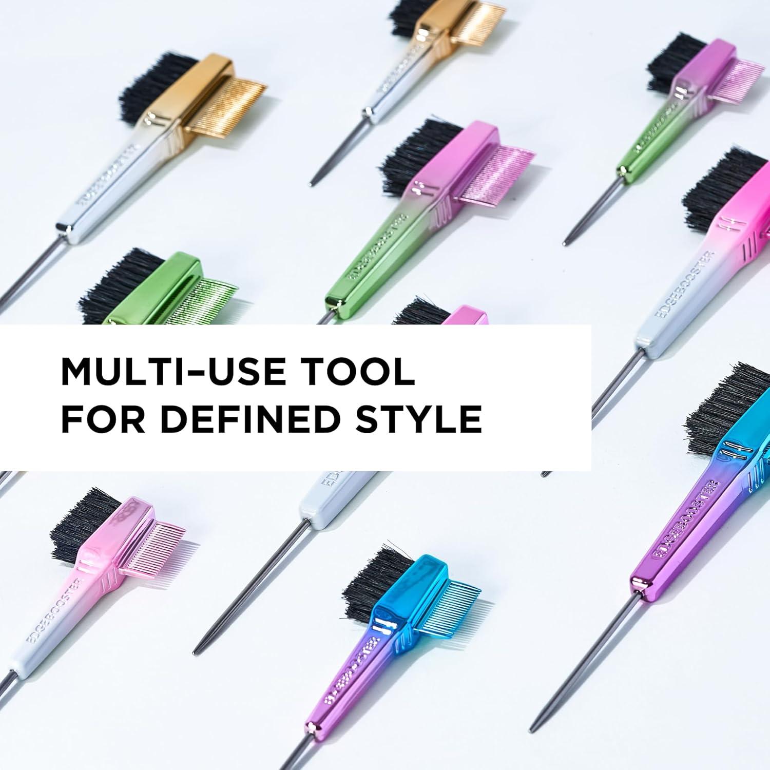 Cepillo y Peine EDGE BOOSTER Mini Azul/Púrpura - Cerdas de Jabalí