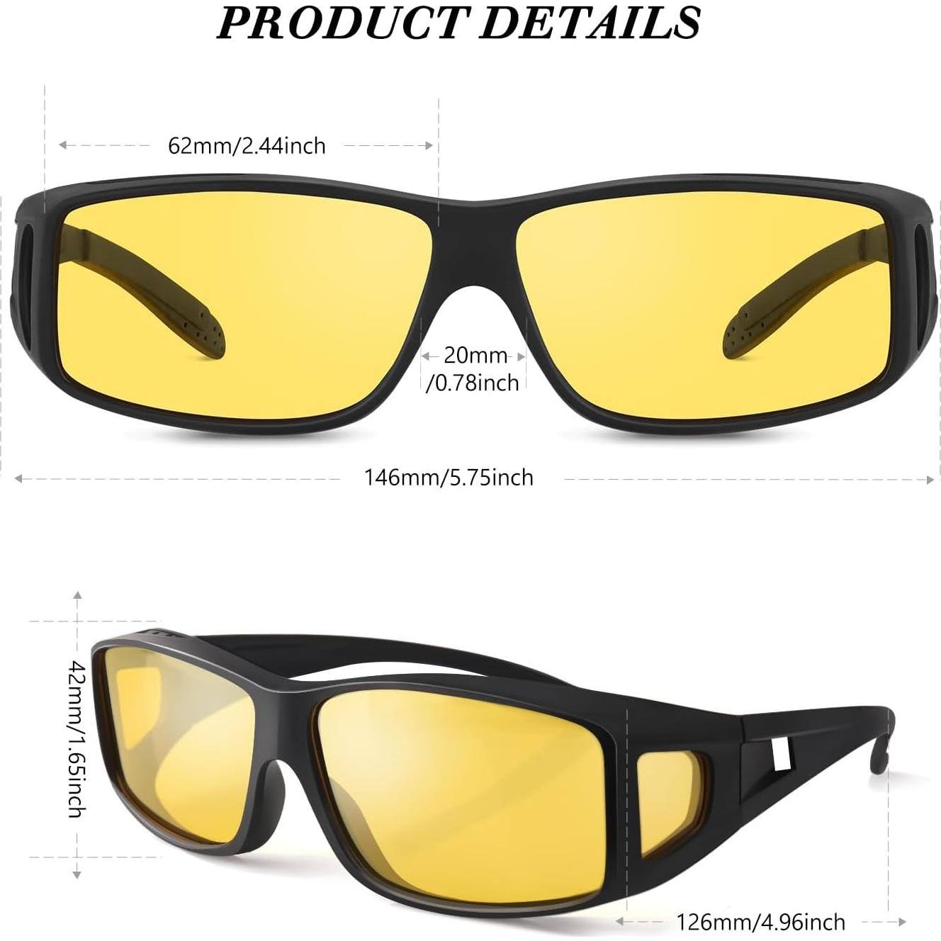 Gafas de Conducción Nocturna Bio-th con Lentes Amarillos UV