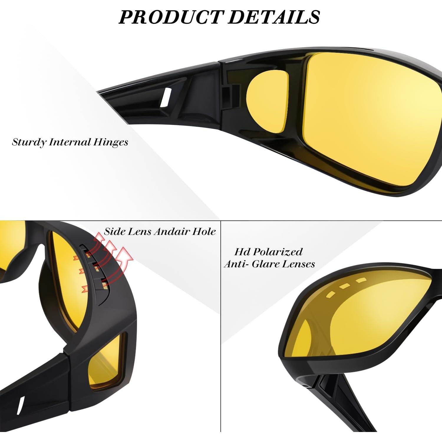 Gafas de Conducción Nocturna Bio-th con Lentes Amarillos UV