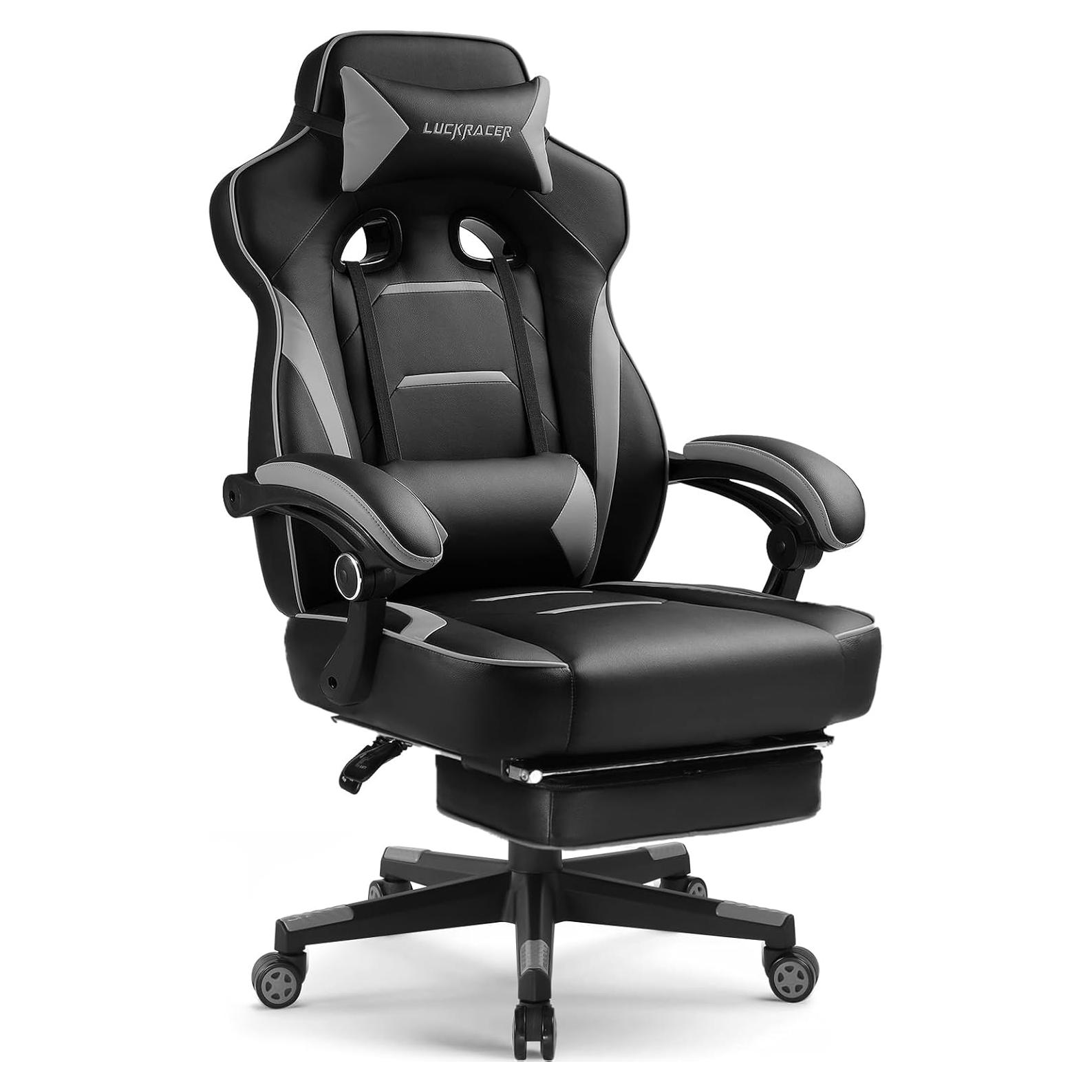 Silla de Juego GTPLAYER F59GT Ergonómica Reclinable Gris