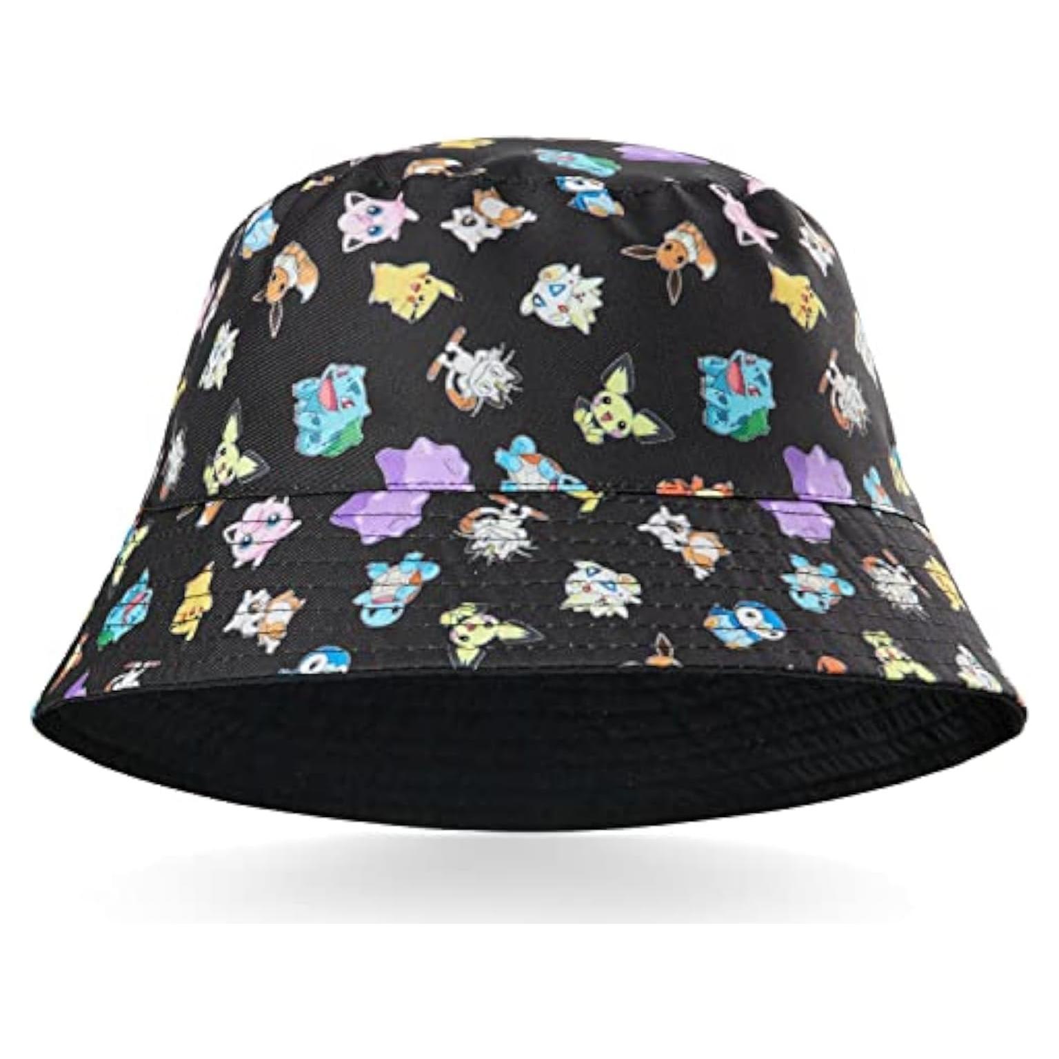 Gorra y Sombrero de Cubo Pokemon Niños Pikachu UV 100%