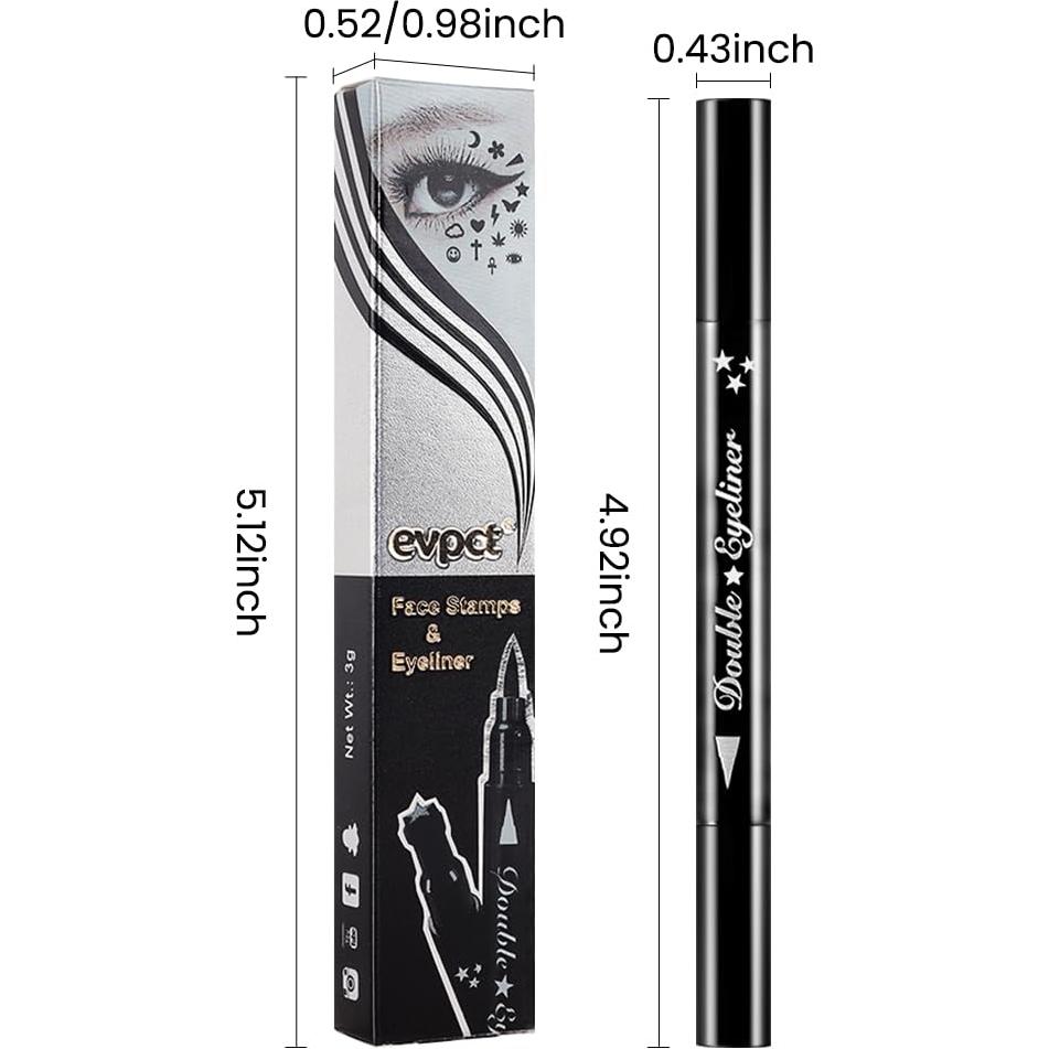 Delineador de Ojos Impermeable evpct con Estampilla de Estrellas