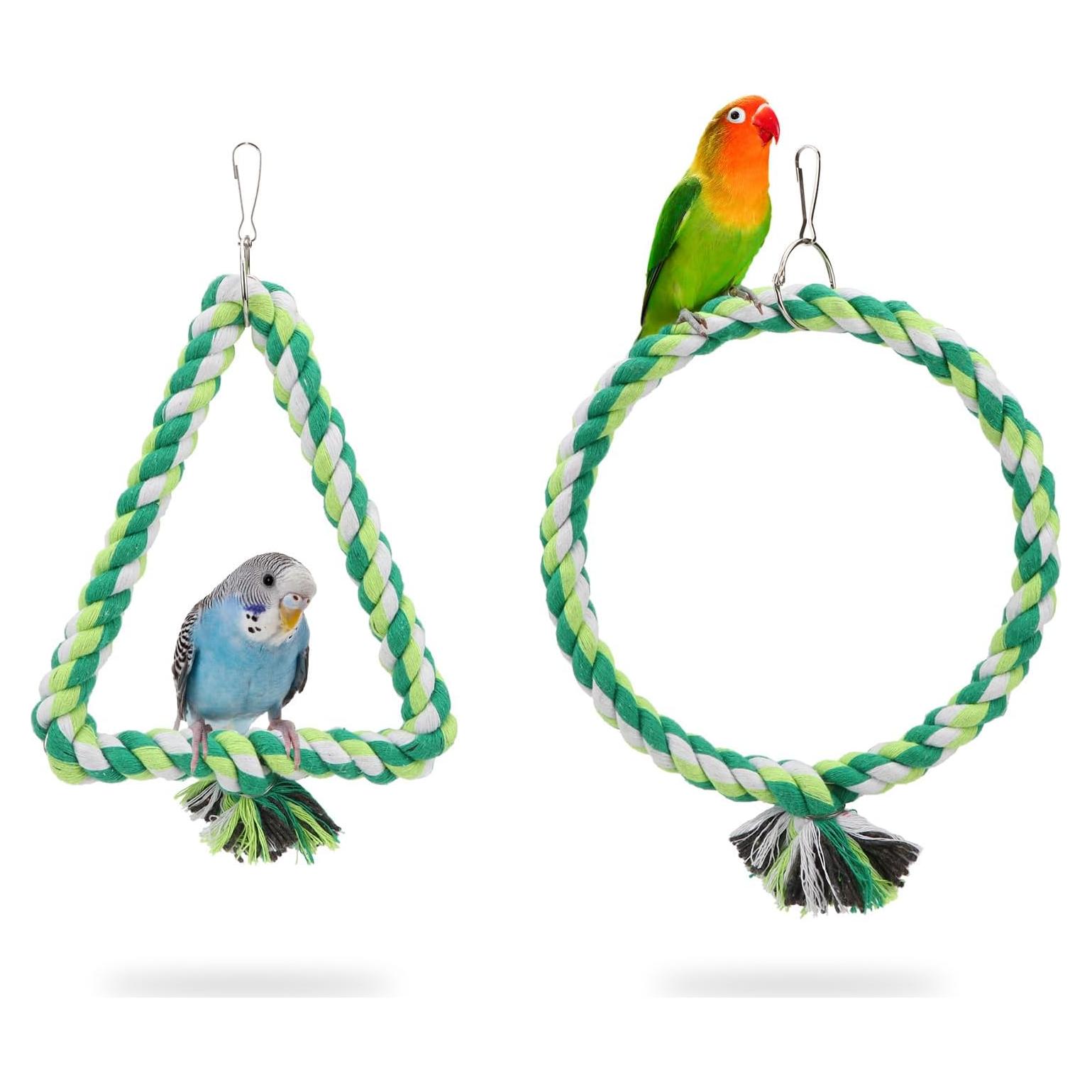 Percha de Cuerda para Pájaro Wontee - Columpio S 15cm y 18cm