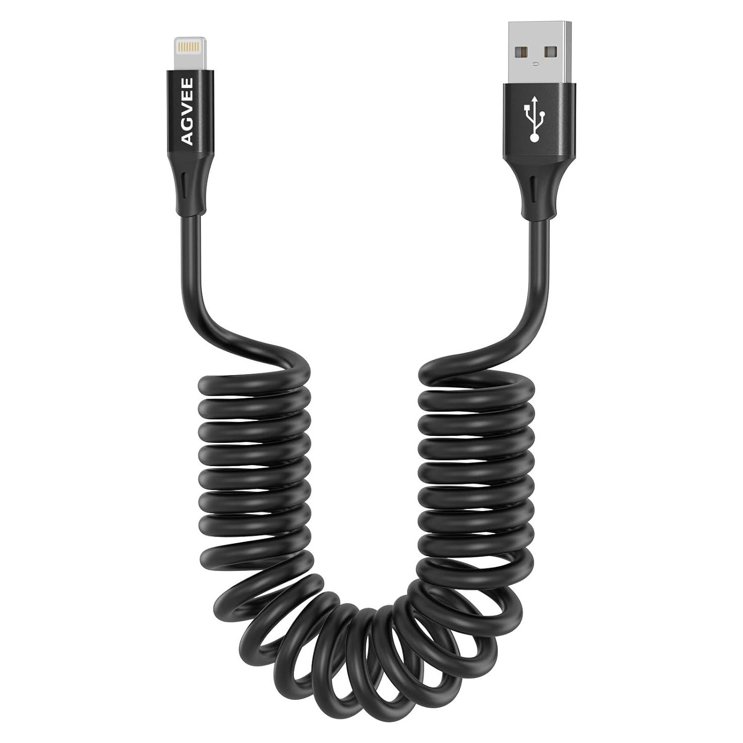 AGVEE Paquete de 2 Cables USB a Lightning 0.91m Carga Rápida