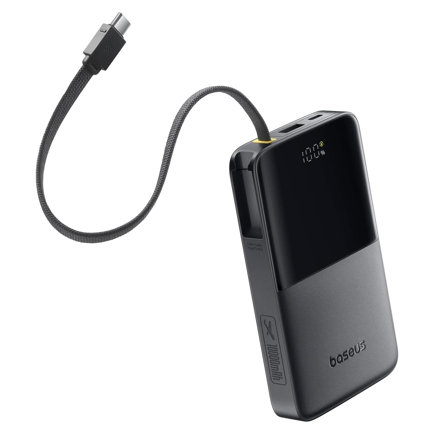 Cargador Portátil Baseus 10000mAh PD 22.5W con Cable USB-C