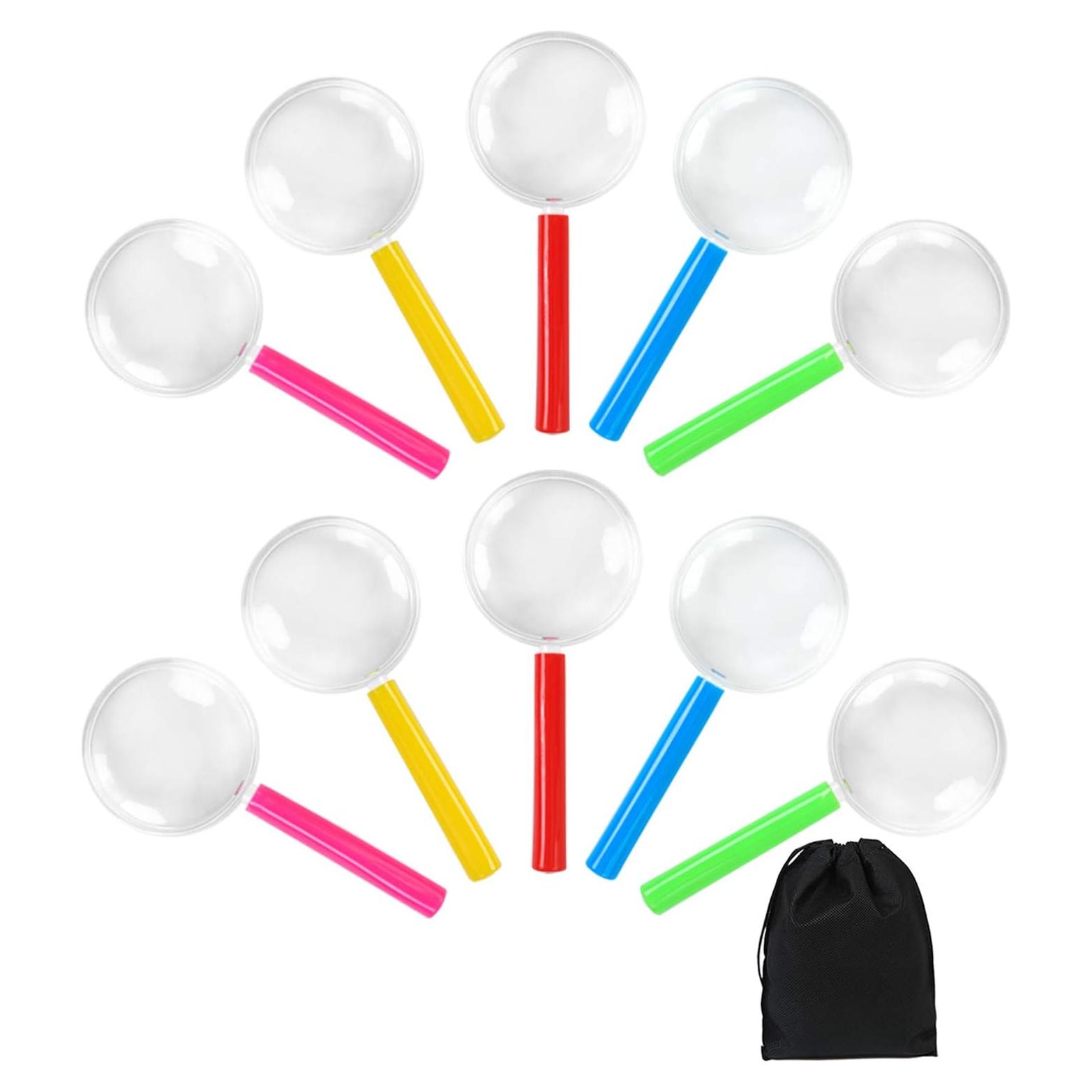 Lentes de Aumento Coloridos Elcoho 25 Piezas 3X con Bolsa