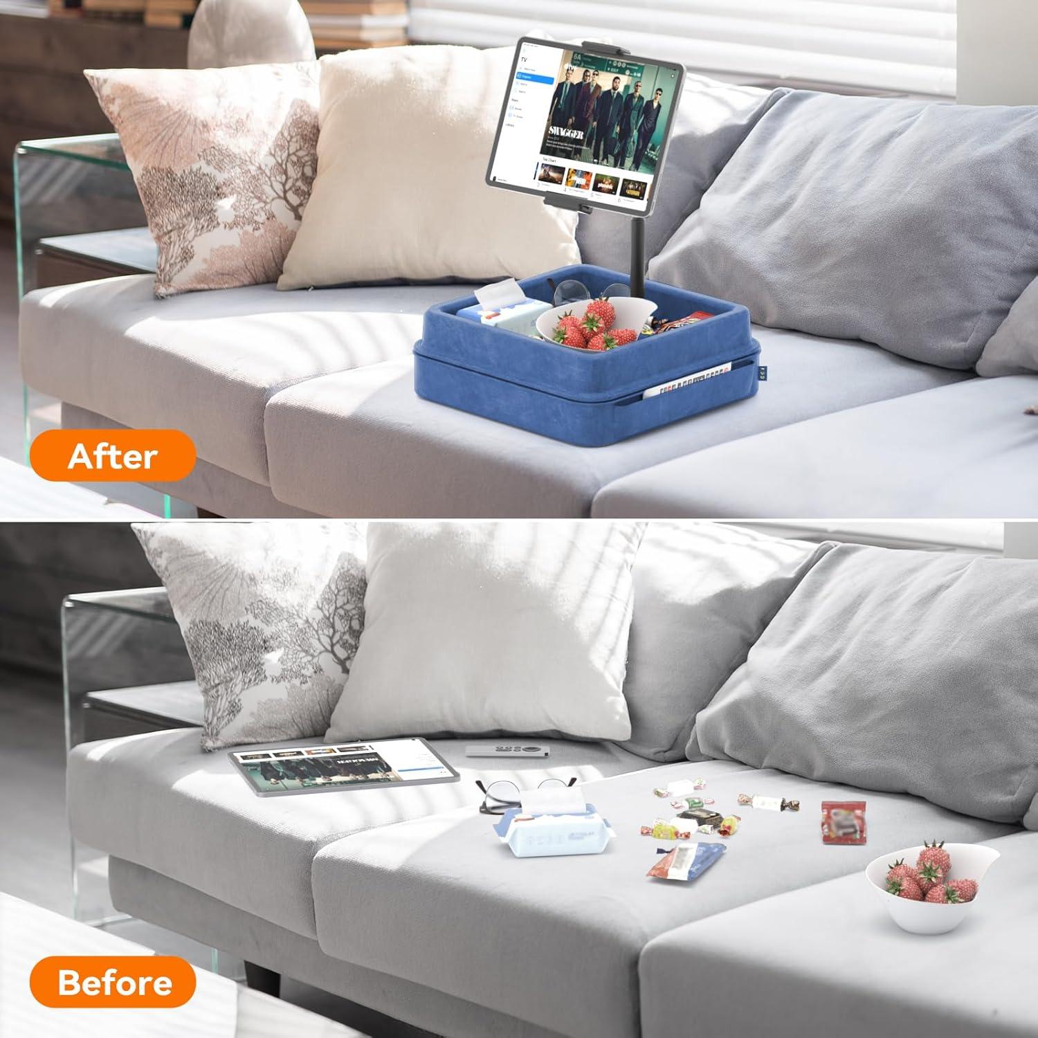 Soporte de Almohada para Tableta KDD Ajustable 360° Azul