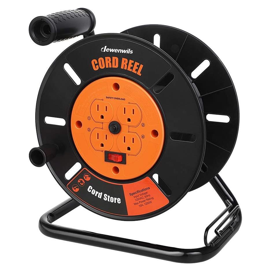 Carrete de Almacenamiento de Cable DEWENWILS 10A 100 Pies