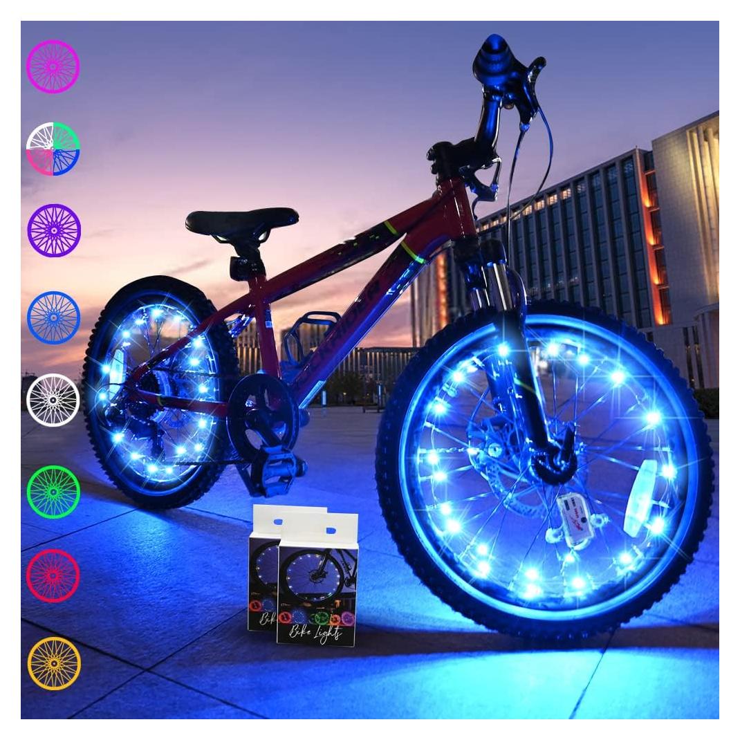 Luces LED para Ruedas de Bicicleta TINANA 2 Paquete Impermeables