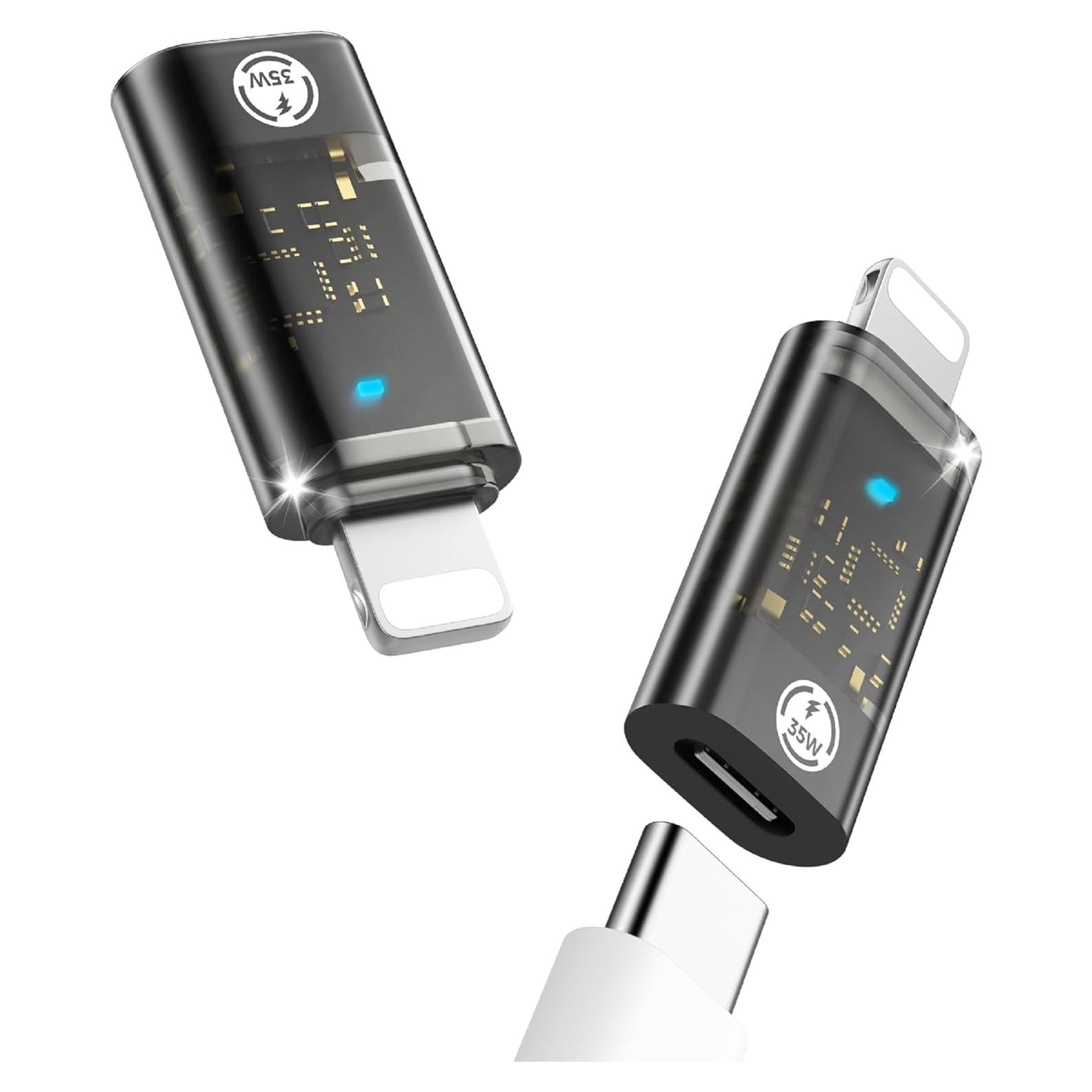 Adaptador USB C a Lightning MoKo 35W Carga Rápida