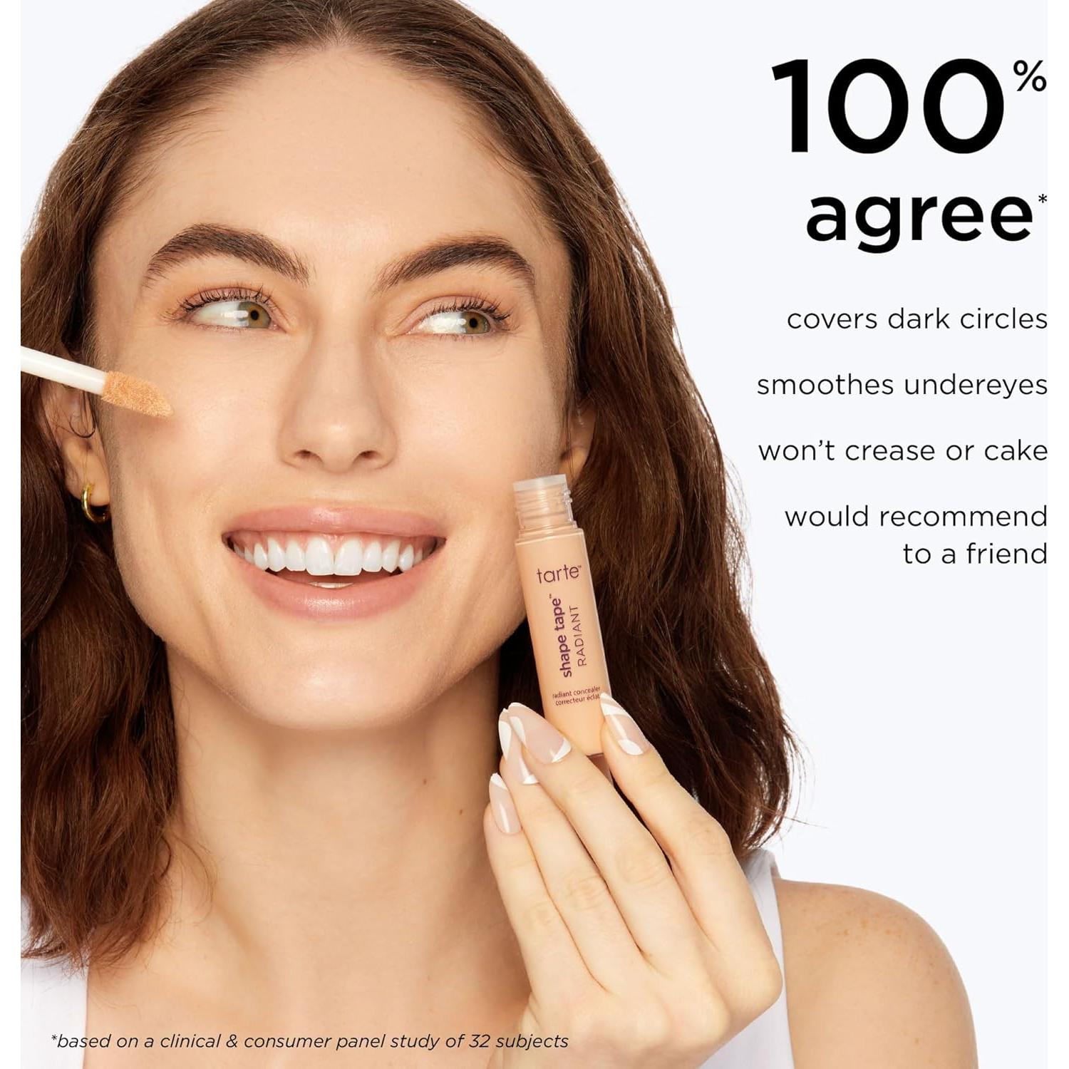 Corrector Tarte Shape Tape 12B Beige Claro 1ml Tamaño Viaje