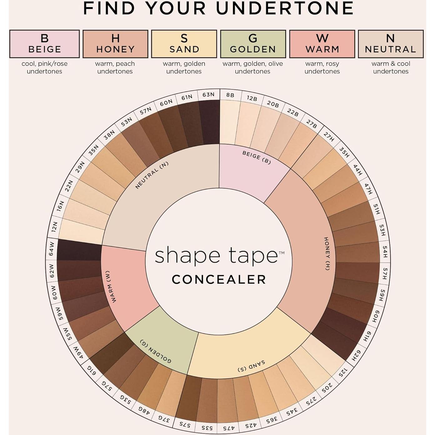 Corrector Tarte Shape Tape 12B Beige Claro 1ml Tamaño Viaje