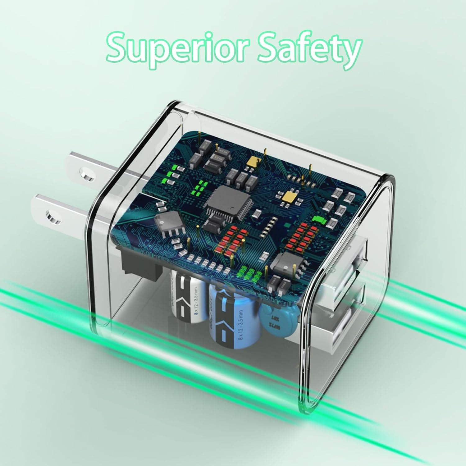 Cargador de Pared USB iGENJUN 5Pack con Cable Lightning 1.8m