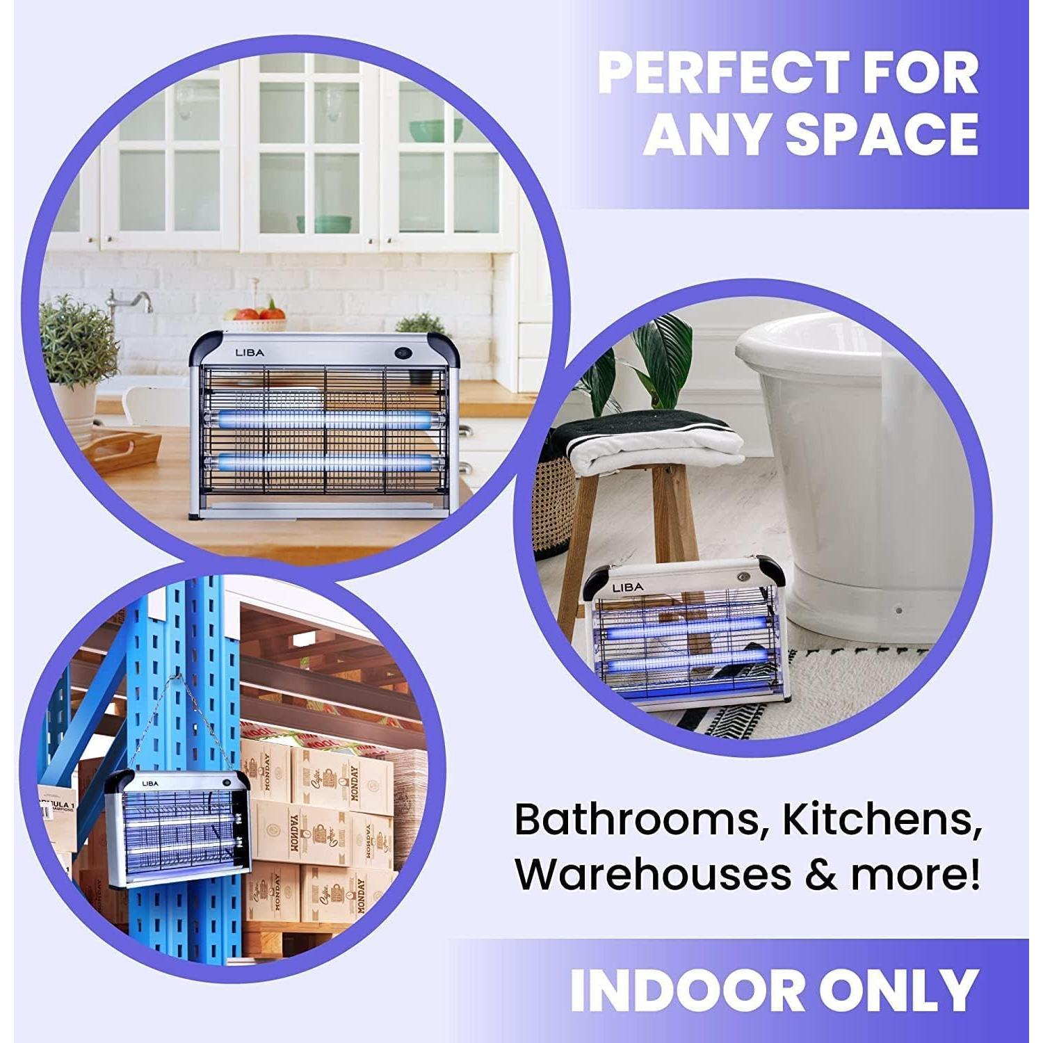 Asesino de Insectos Eléctrico LiBa 2PK - 2800V, 2 Bombillas