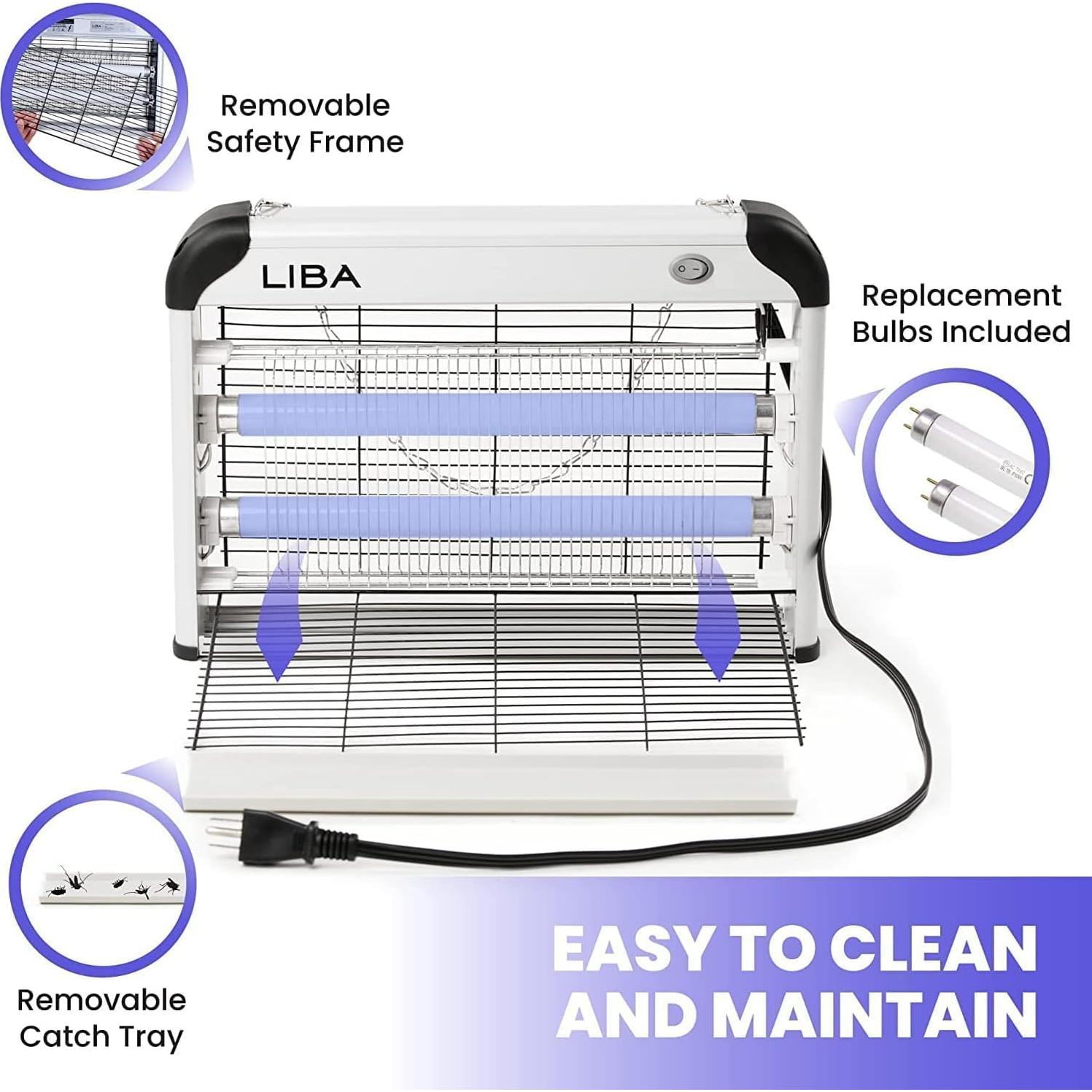 Asesino de Insectos Eléctrico LiBa 2PK - 2800V, 2 Bombillas