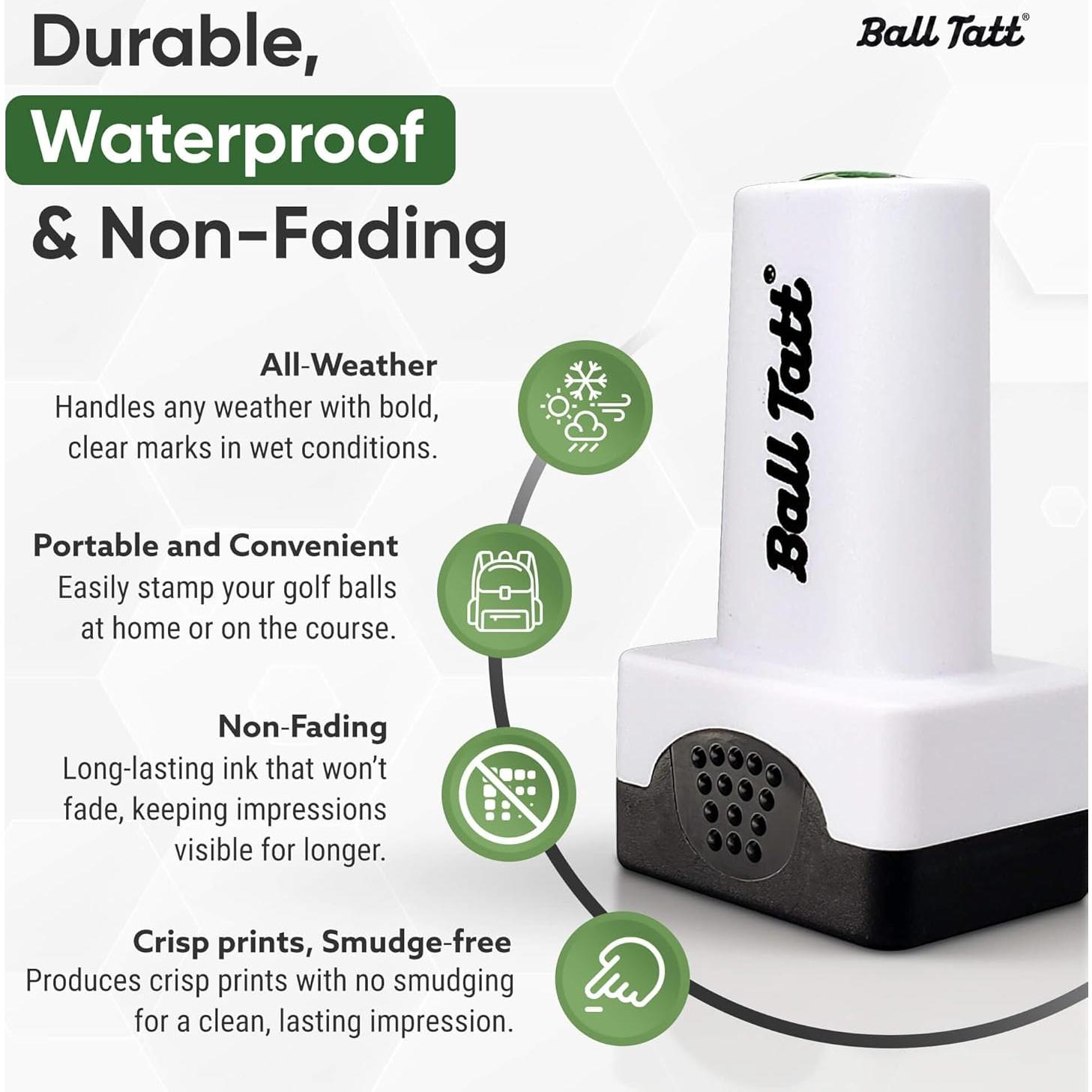 Sello de Pelota de Golf Ball Tatt - Autotintado, Secado Rápido
