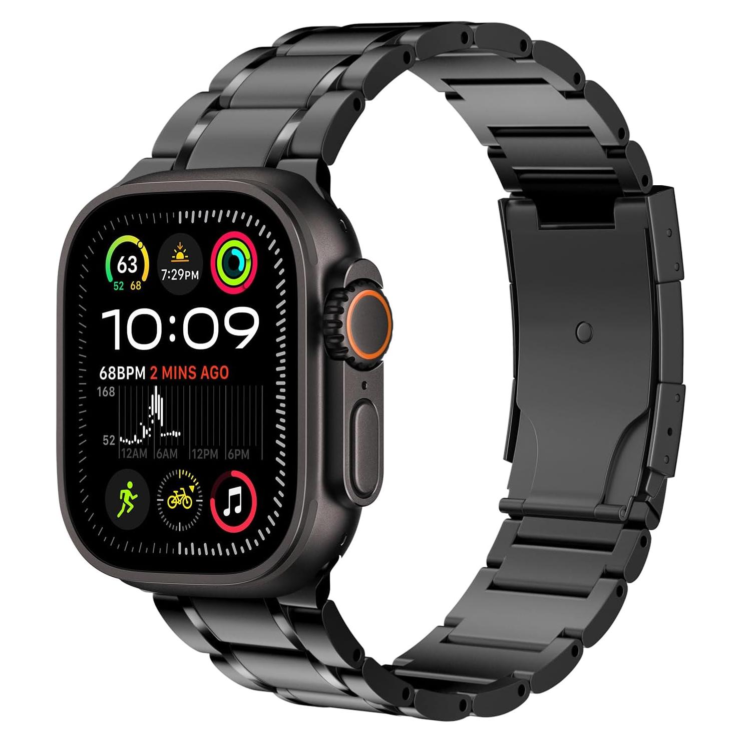 Banda de Titanio MoKo para Apple Watch 49mm 46mm 45mm 44mm 42mm