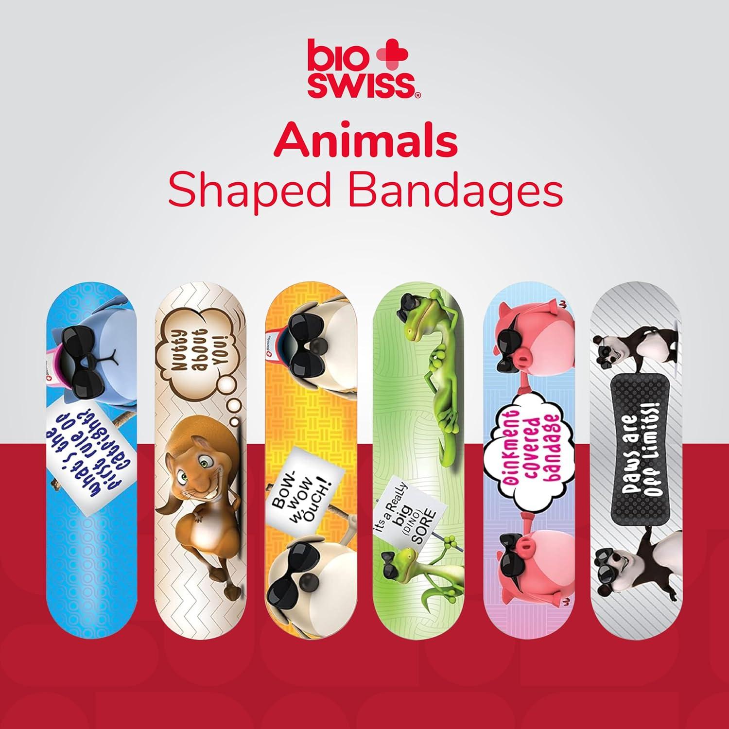 BioSwiss Vendajes Autoadhesivos Animales Asortidos 100 Unidades