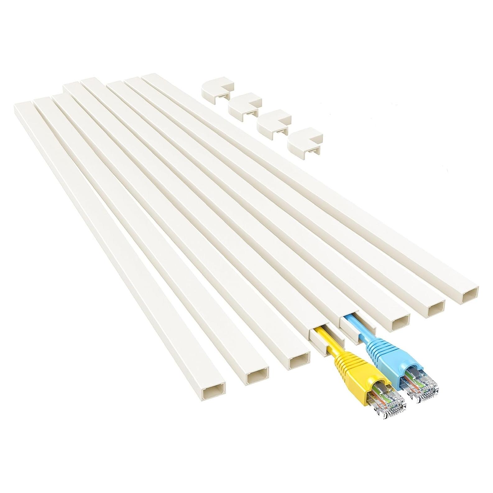 Cubierta de Cables Yecaye CMC03 Beige, Kit de 8 Canales 1.5cm