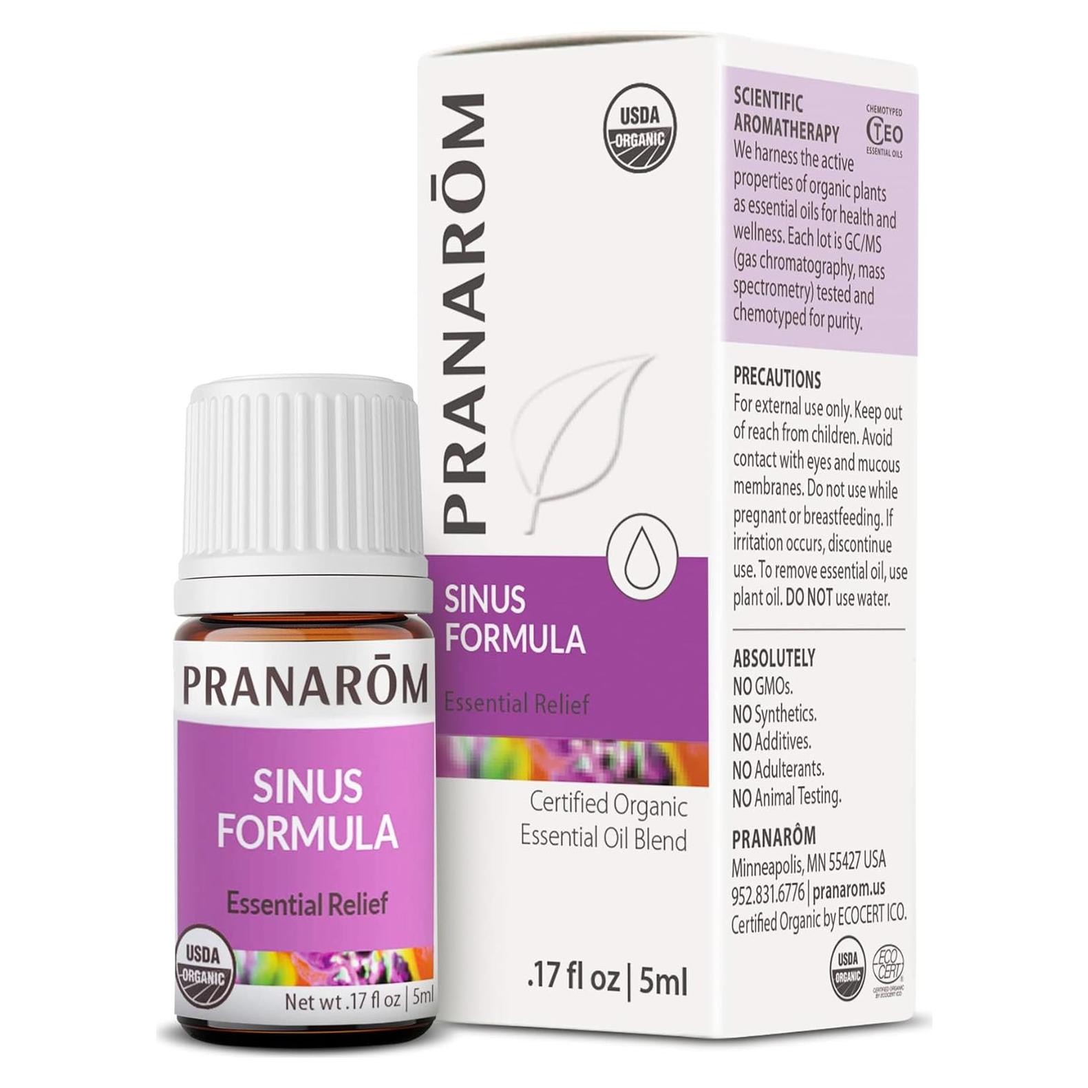 Aceite Esencial Pranarom Fórmula Sinusal 5ml - Orgánico y Puro