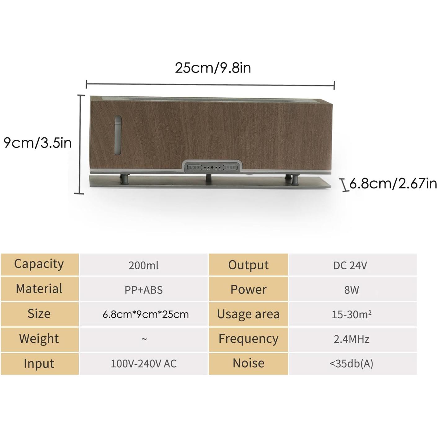 Difusor de Aceite Esencial Difusoramor DF-2303 200ml Marrón
